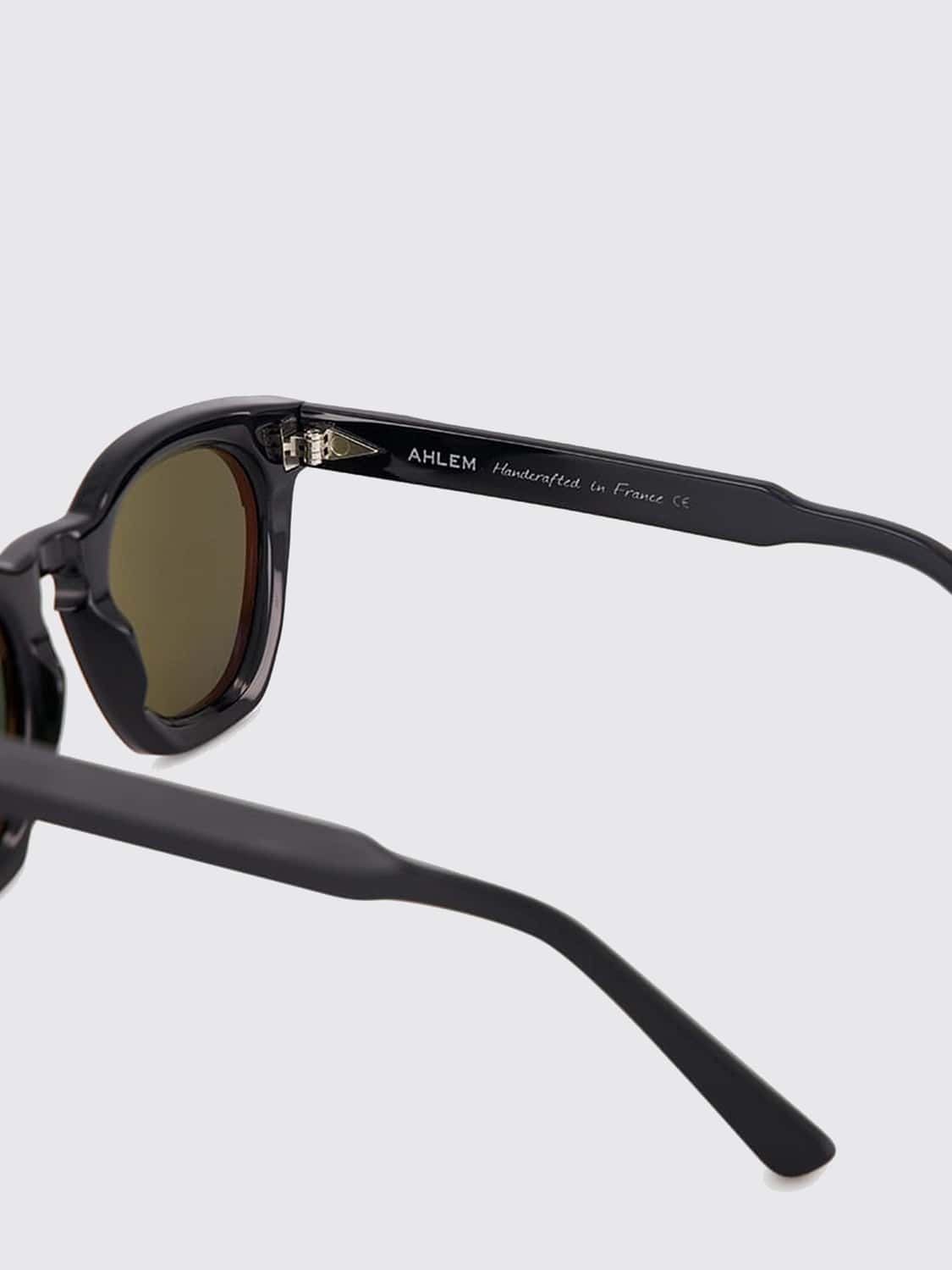 AHLEM SUNGLASSES: Montorgueil Cat-Eye Acetate Sunglasses Ahlem with Gold-Plated Details, Black - Img 3