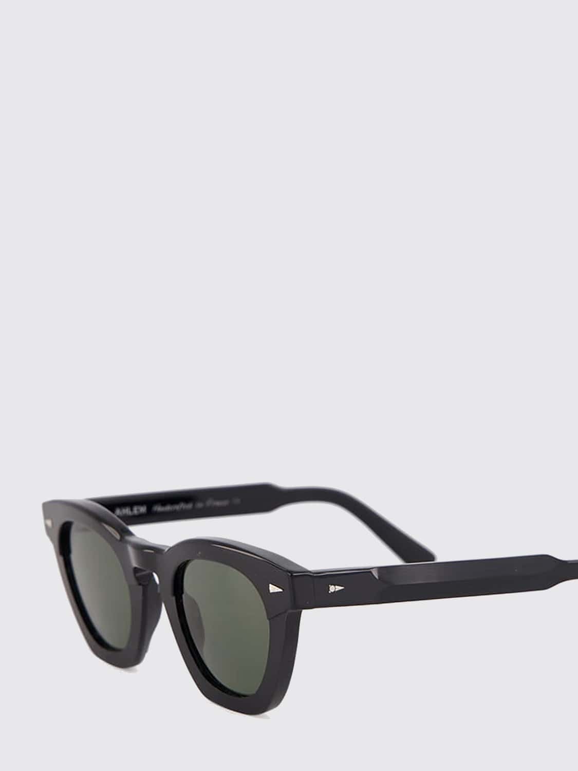 AHLEM SUNGLASSES: Montorgueil Cat-Eye Acetate Sunglasses Ahlem with Gold-Plated Details, Black - Img 4