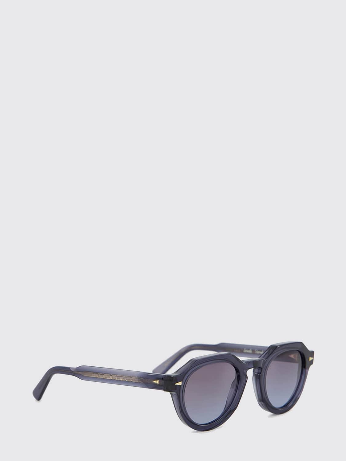 AHLEM SUNGLASSES: Grenelle Rounded Acetate Sunglasses Ahlem with Gradient Lenses, Blue - Img 1