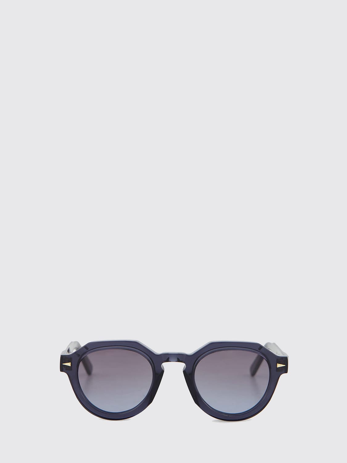 AHLEM SUNGLASSES: Grenelle Rounded Acetate Sunglasses Ahlem with Gradient Lenses, Blue - Img 2