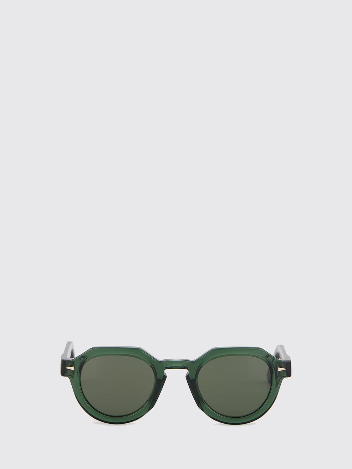 AHLEM SUNGLASSES: Grenelle Rounded Acetate Sunglasses Ahlem with Gradient Lenses, Green - Img 2