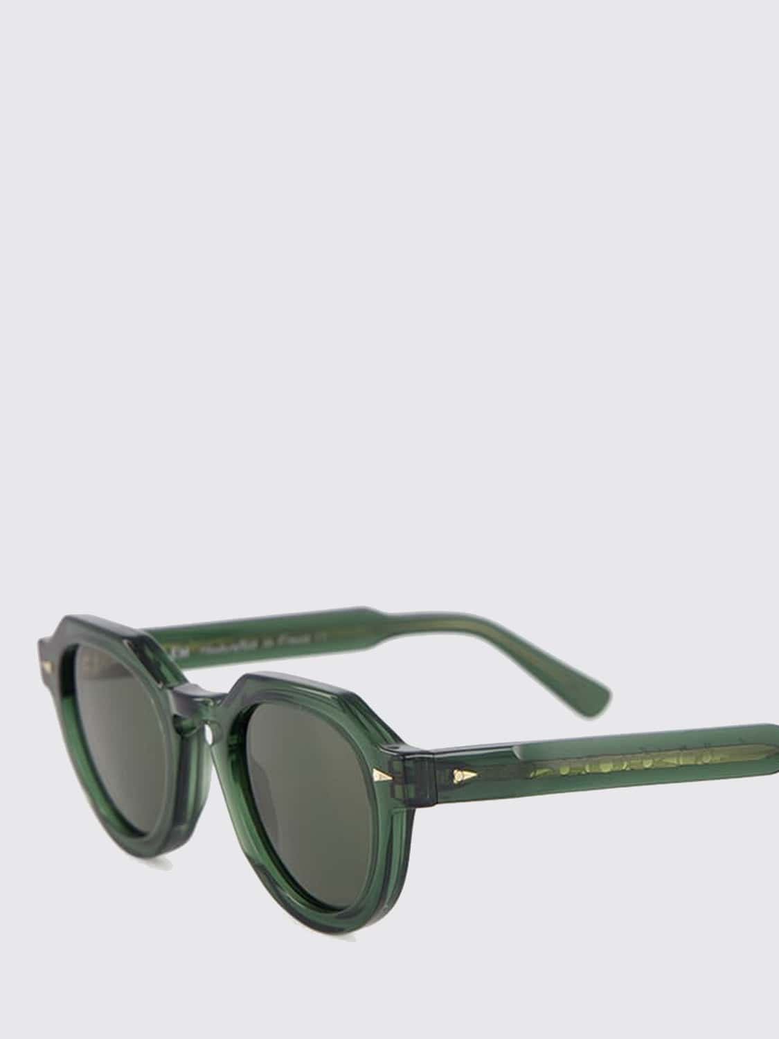 AHLEM SUNGLASSES: Grenelle Rounded Acetate Sunglasses Ahlem with Gradient Lenses, Green - Img 3