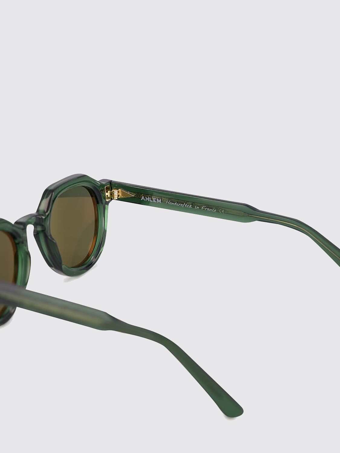 AHLEM SUNGLASSES: Grenelle Rounded Acetate Sunglasses Ahlem with Gradient Lenses, Green - Img 4