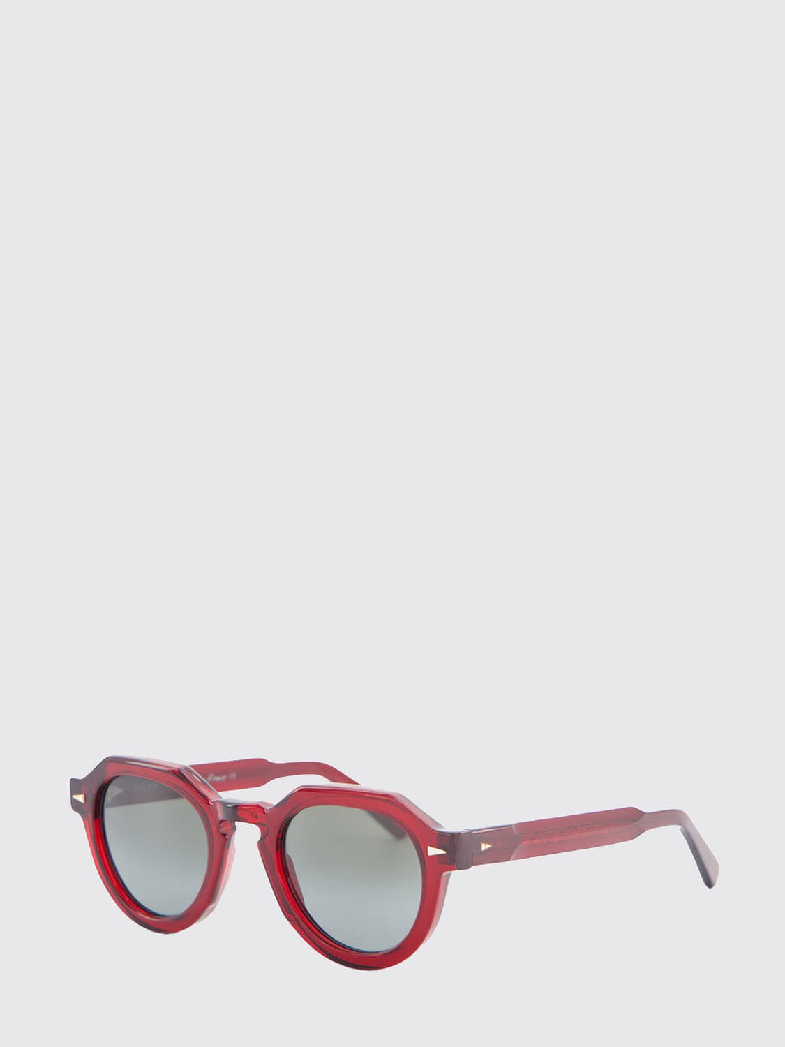 AHLEM SUNGLASSES: Grenelle Rounded Acetate Sunglasses Ahlem with Gradient Lenses, Red - Img 1