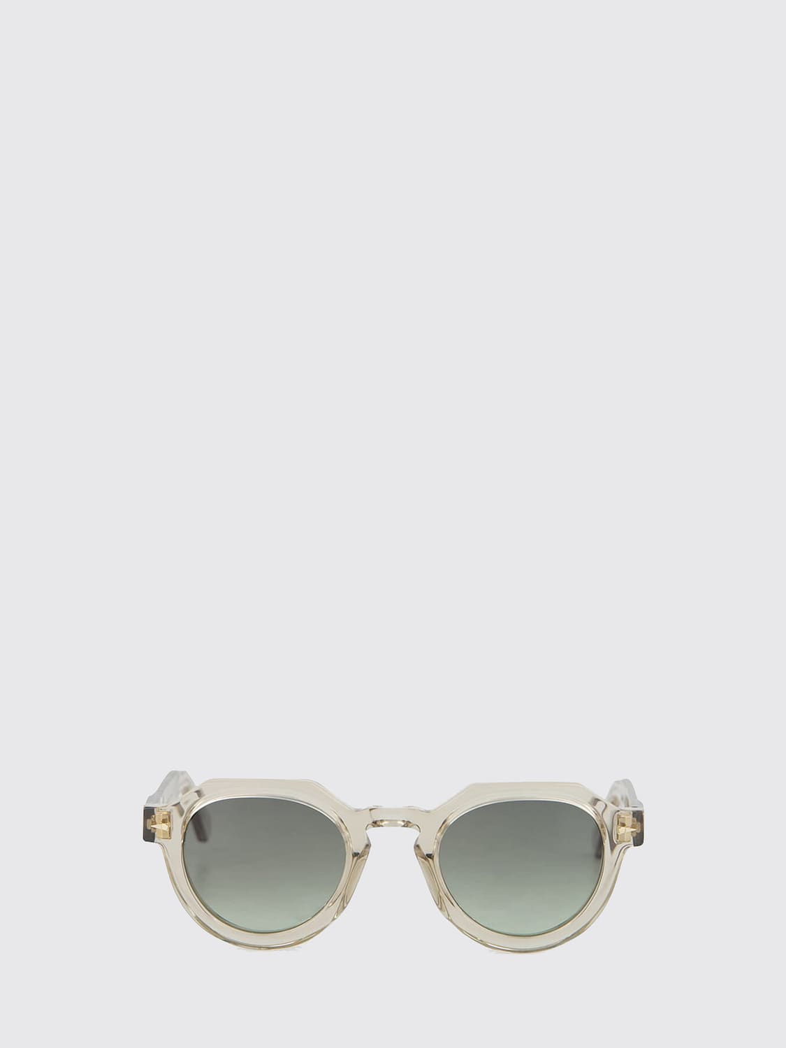 AHLEM SUNGLASSES: Grenelle Rounded Acetate Sunglasses Ahlem with Gradient Lenses, Grey - Img 2