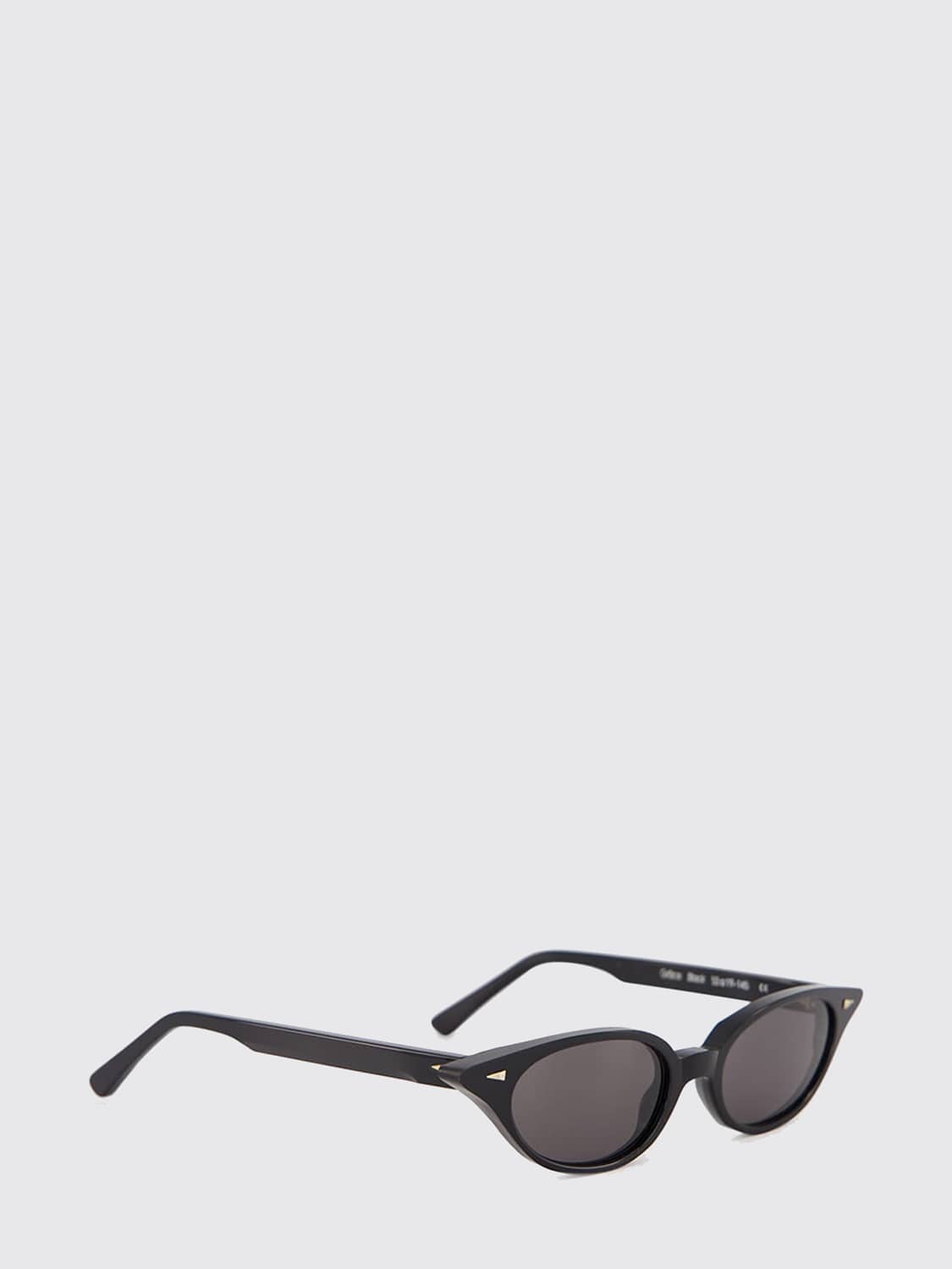 AHLEM SUNGLASSES: Grâce Oval Cat-Eye Acetate Sunglasses Ahlem with Gold-Plated Details, Black - Img 1