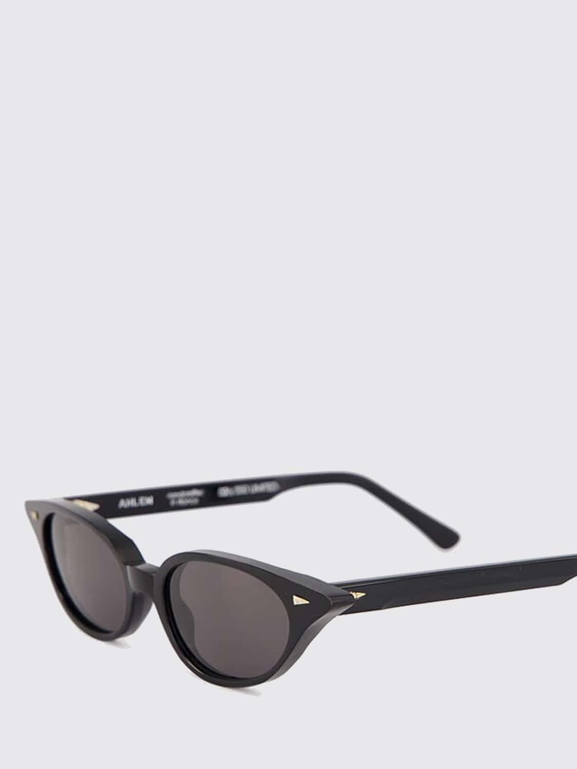 AHLEM SUNGLASSES: Grâce Oval Cat-Eye Acetate Sunglasses Ahlem with Gold-Plated Details, Black - Img 3