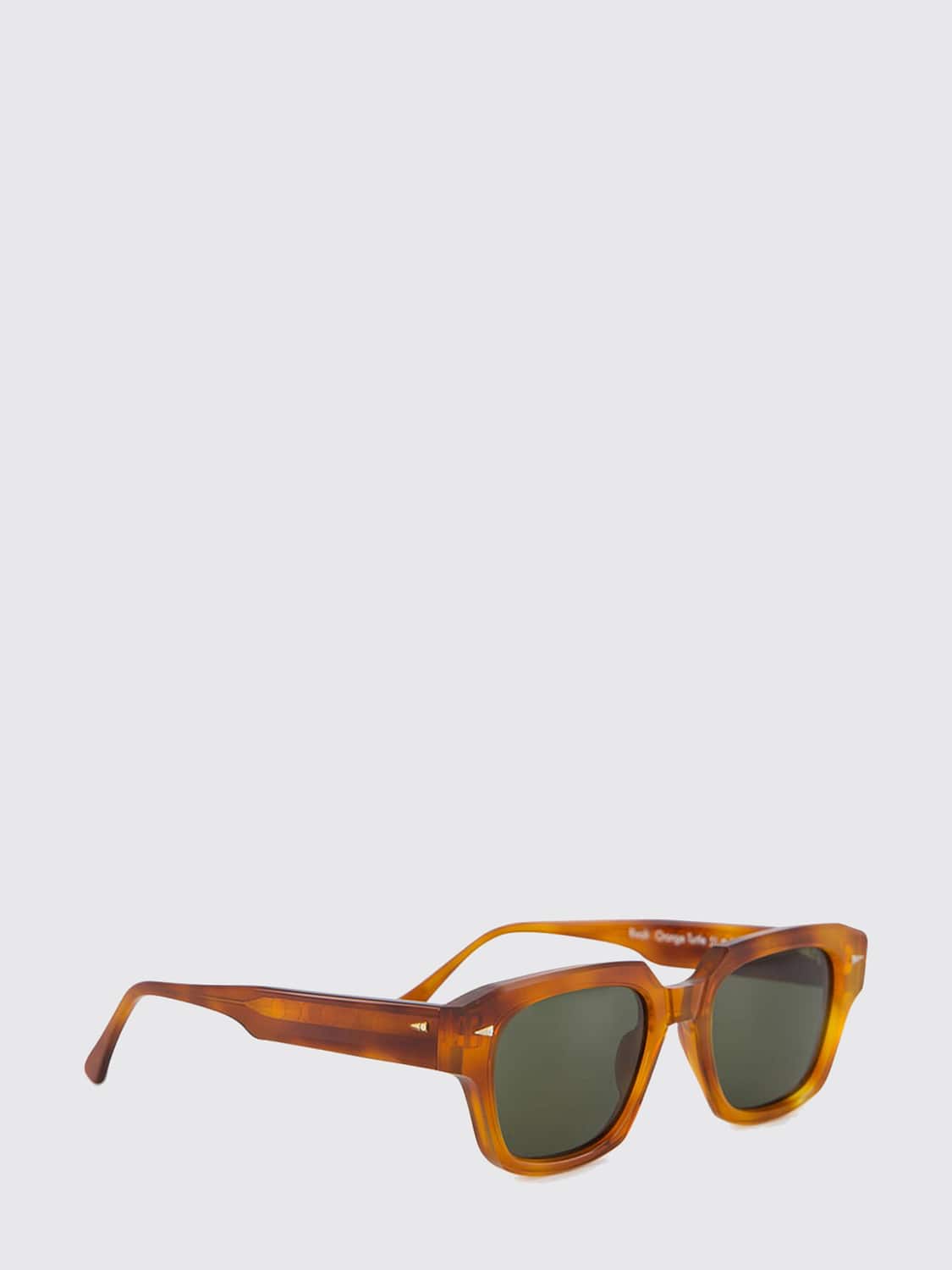 AHLEM SUNGLASSES: Rivoli Aviator Nylon Sunglasses Ahlem with Gold-Plated Details, Orange - Img 1