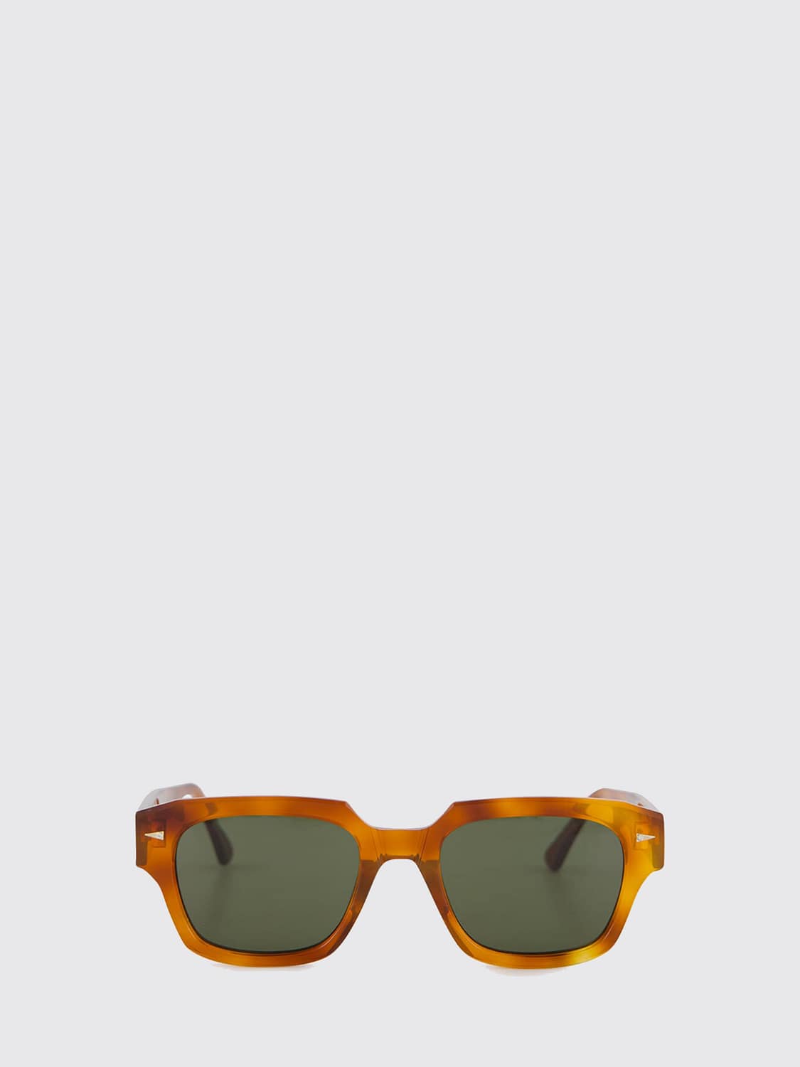 AHLEM SUNGLASSES: Rivoli Aviator Nylon Sunglasses Ahlem with Gold-Plated Details, Orange - Img 2
