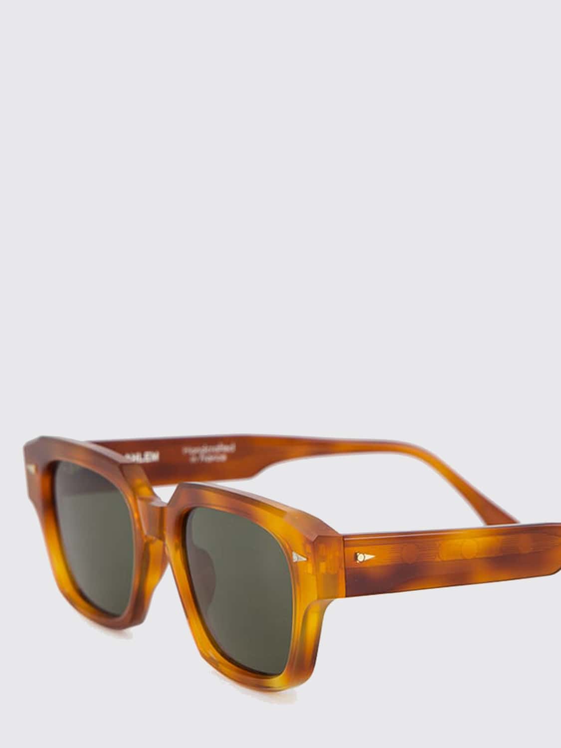 AHLEM SUNGLASSES: Rivoli Aviator Nylon Sunglasses Ahlem with Gold-Plated Details, Orange - Img 3