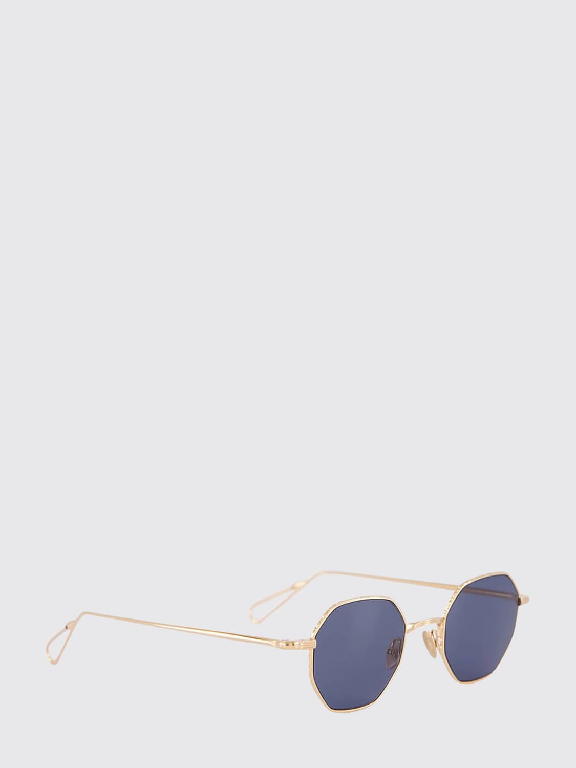 AHLEM SUNGLASSES: Trocadero Gold-Plated Metal Sunglasses Ahlem with Contrast Bridge, Gold - Img 1