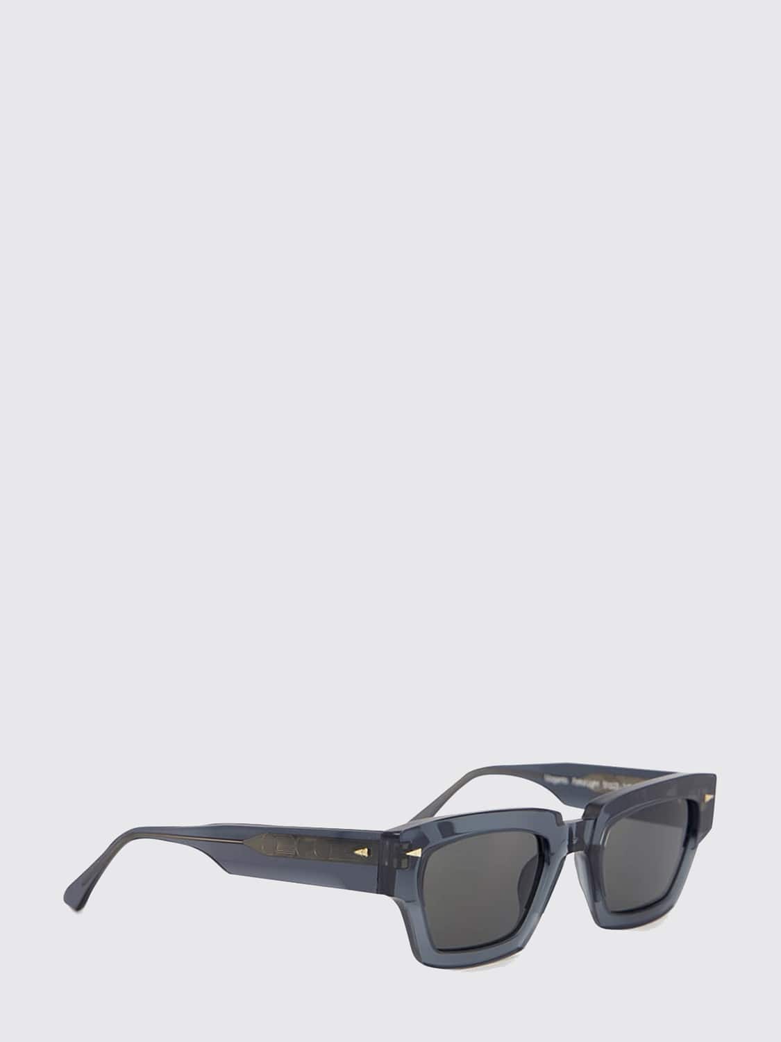 AHLEM SUNGLASSES: Magenta Cat-Eye Acetate and Metal Sunglasses Ahlem with CR-39 Lenses, Grey - Img 1