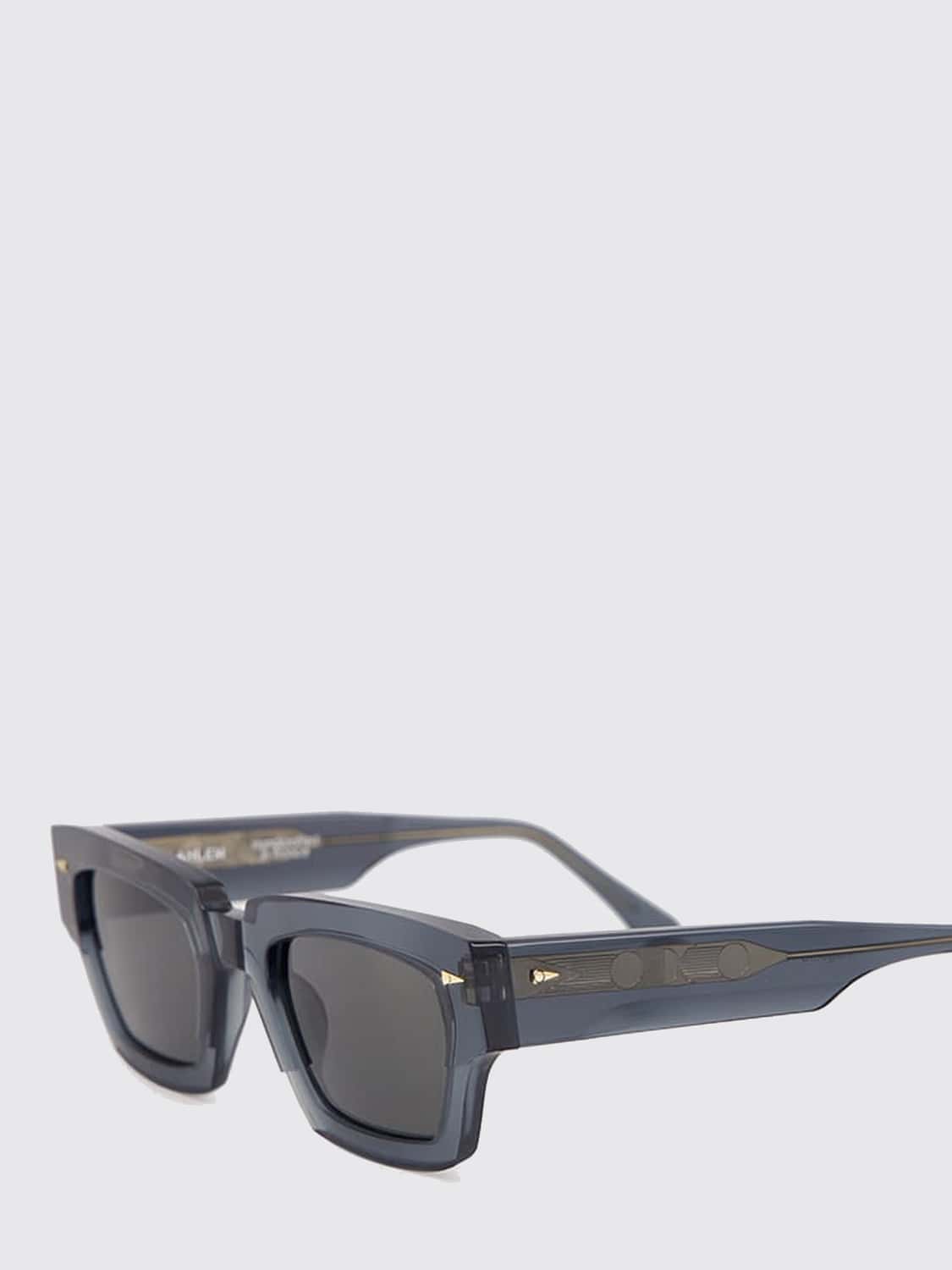 AHLEM SUNGLASSES: Magenta Cat-Eye Acetate and Metal Sunglasses Ahlem with CR-39 Lenses, Grey - Img 3