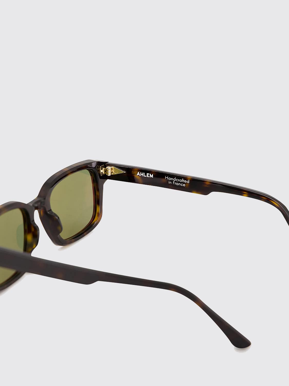 AHLEM SUNGLASSES: Rive Gauche Aviator Tortoiseshell Acetate Sunglasses Ahlem with Coloured Lenses, Brown - Img 4