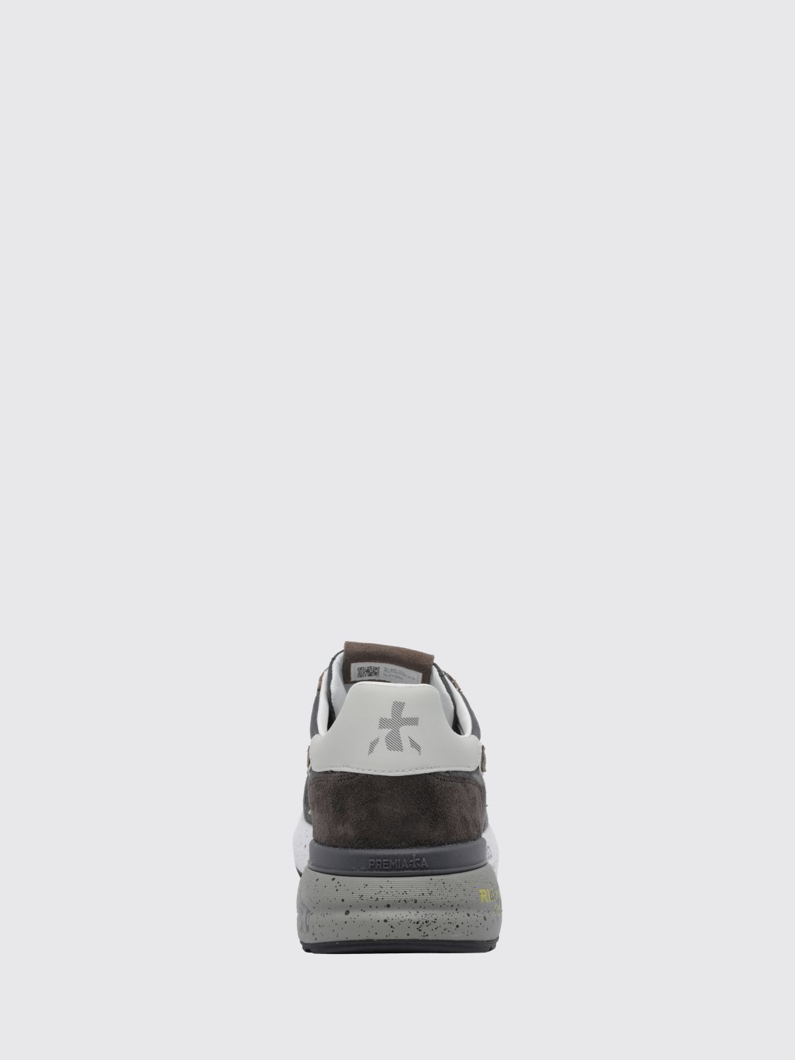 PREMIATA SNEAKERS: Mick Sneaker Premiata aus Veloursleder und Nylon mit Kontrastlogo, Schwarz - Img 3