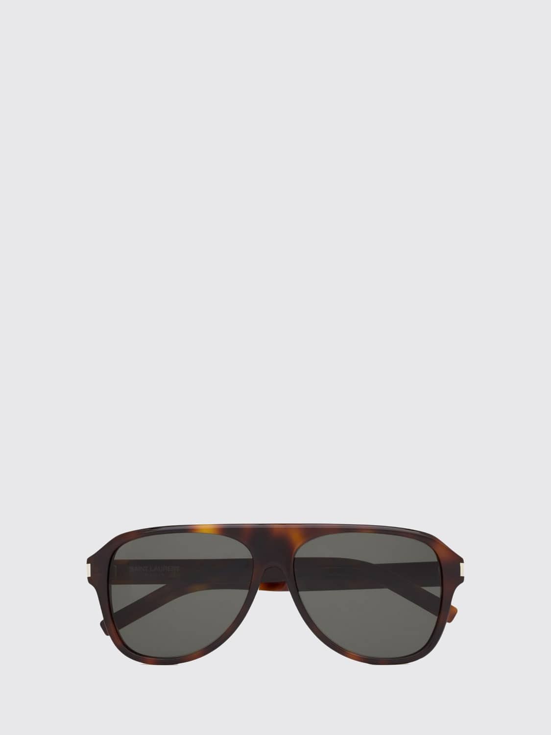 SAINT LAURENT SUNGLASSES: Aviator Acetate Sunglasses Saint Laurent with Teardrop Lenses, Brown - Img 2