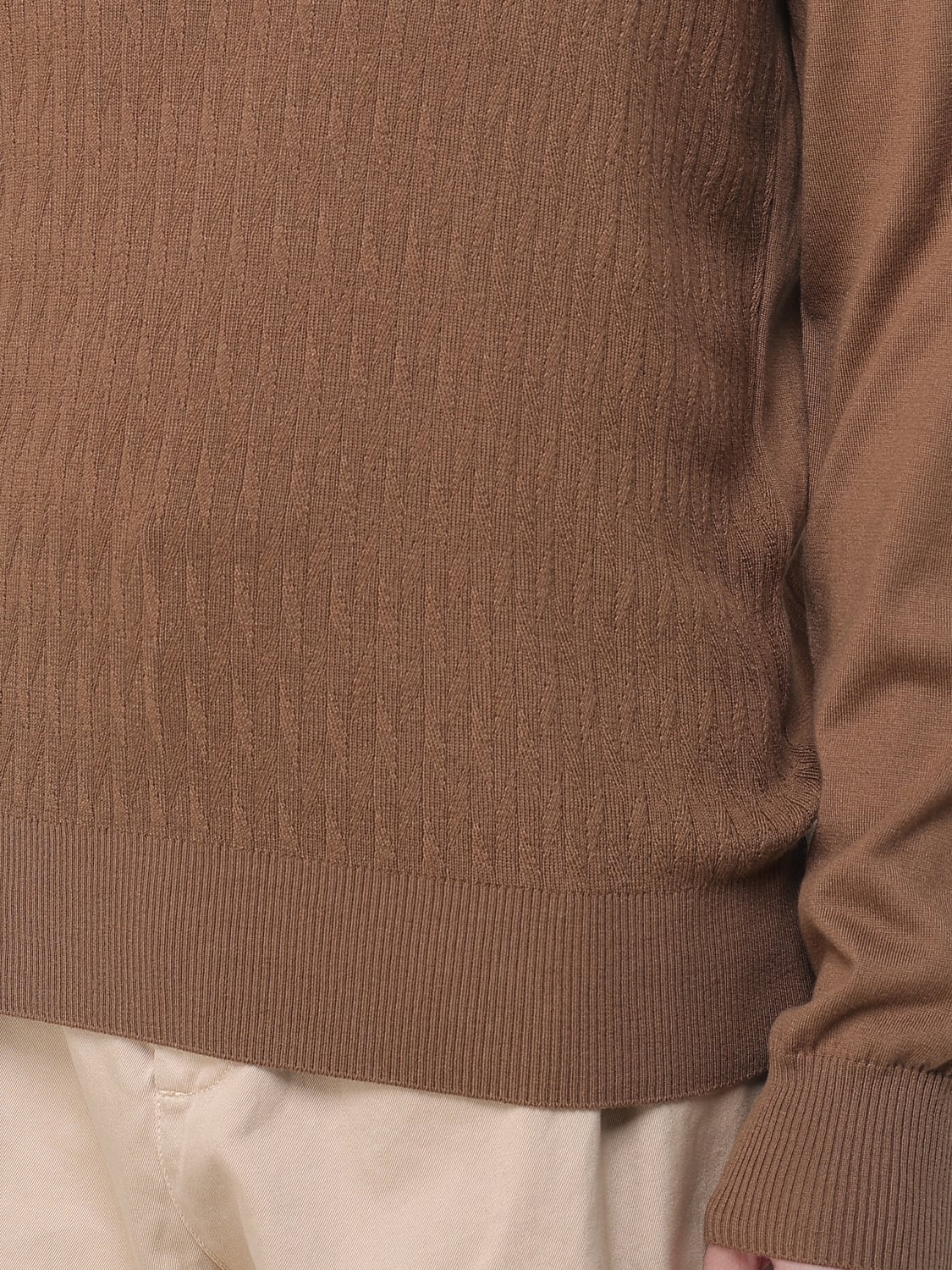 CANALI PULL: Pull homme Canali, Marron - Img 3
