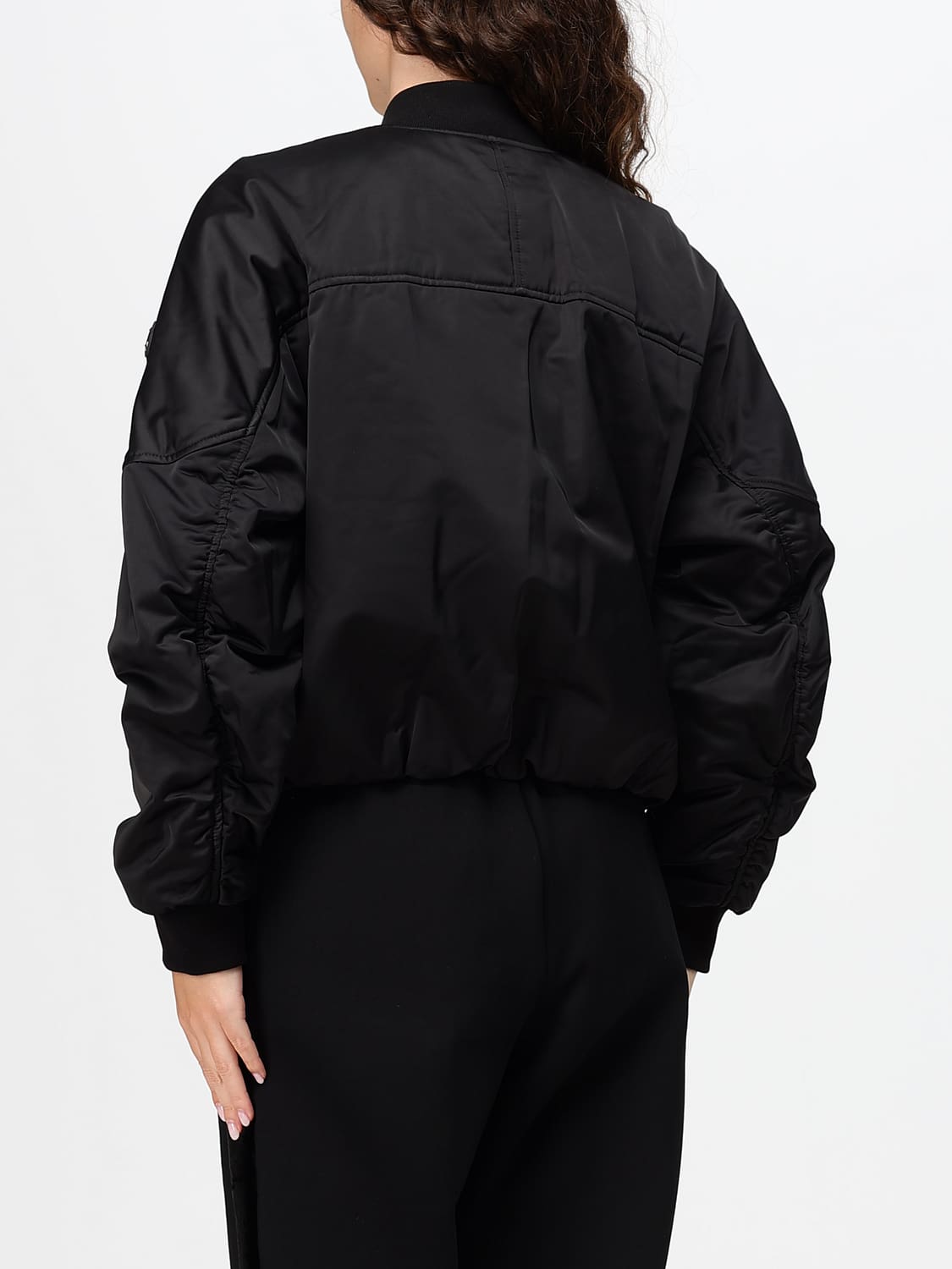 MOOSE KNUCKLES GIACCA: Bomber Moose Knuckles relaxed fit in poliestere con logo applicato, Nero - Img 2