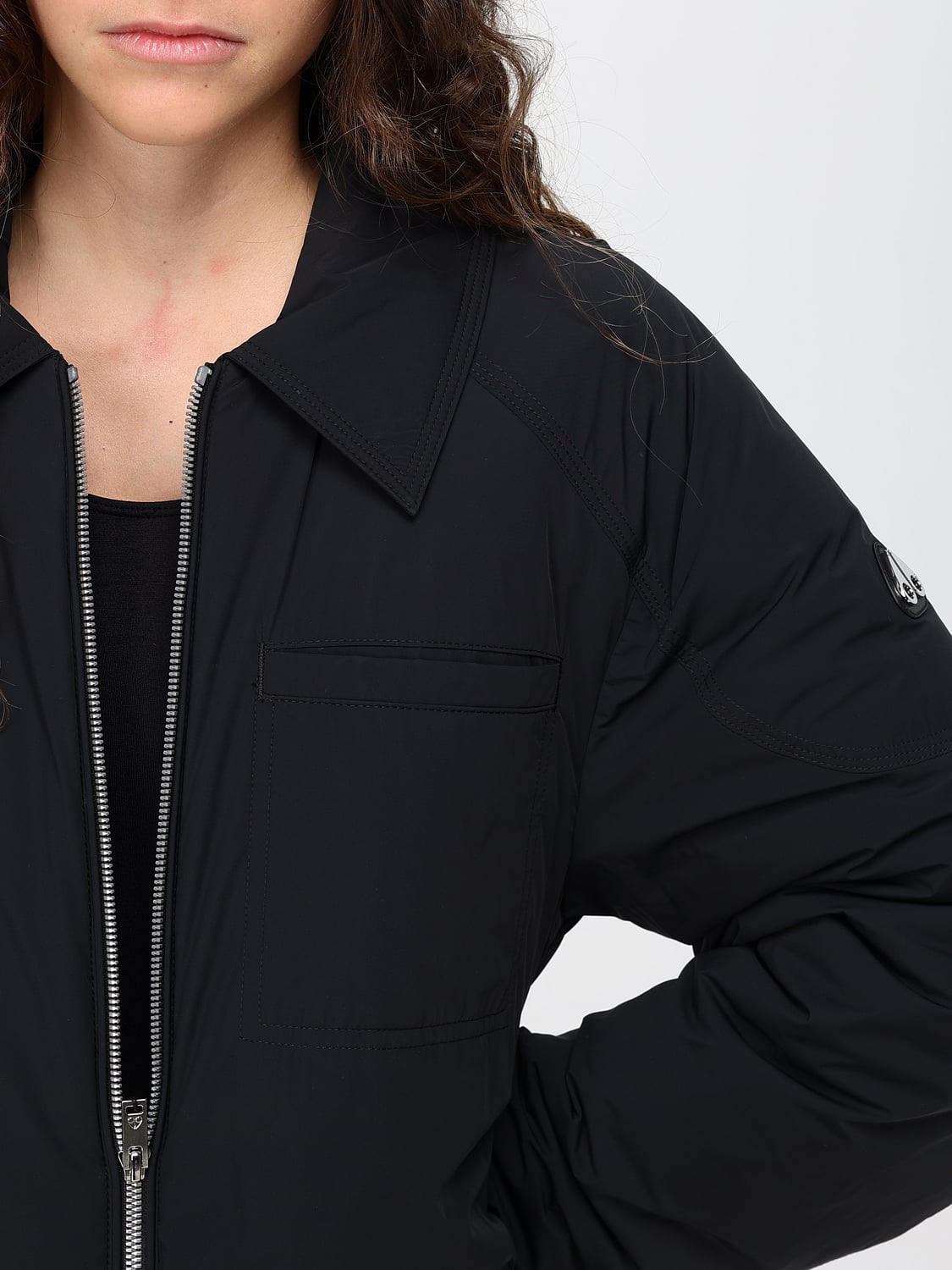 MOOSE KNUCKLES JACKE: Wasserabweisende Kapuzen-Daunenjacke Moose Knuckles mit verstellbarem Gürtel, Schwarz - Img 4