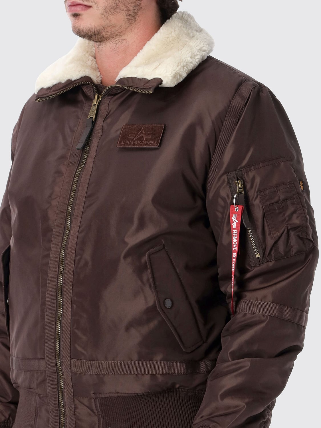 ALPHA INDUSTRIES JACKET: Jacket men Alpha Industries, Brown - Img 3