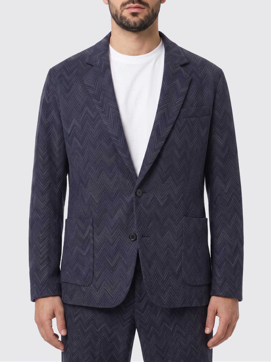 MISSONI JACKET: Jacket men Missoni, Blue - Img 1