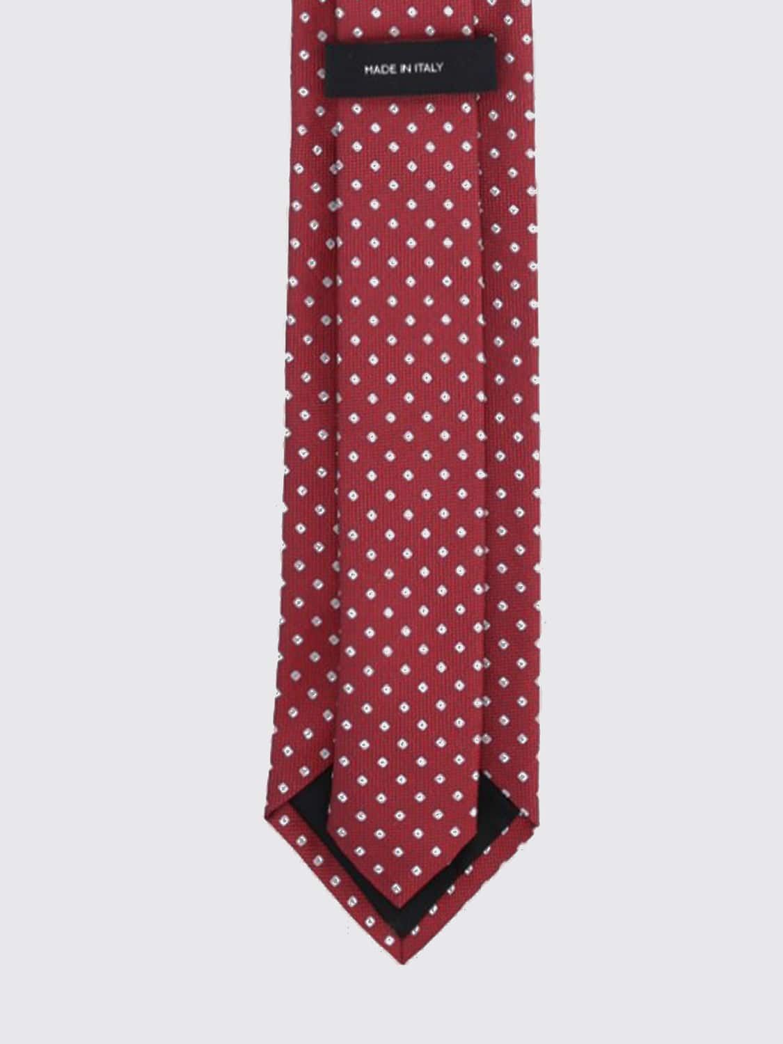 BOSS TIE: Elegant Silk Polka Dot Tie for Ceremonies Boss, Red - Img 2