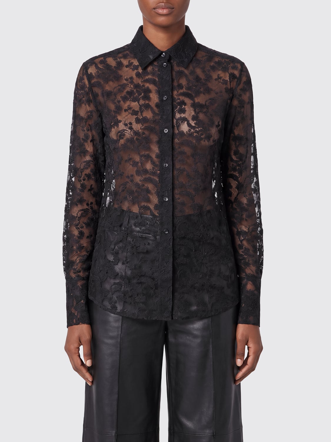 FENDI HEMDBLUSE: Hemdbluse damen Fendi, Schwarz - Img 1
