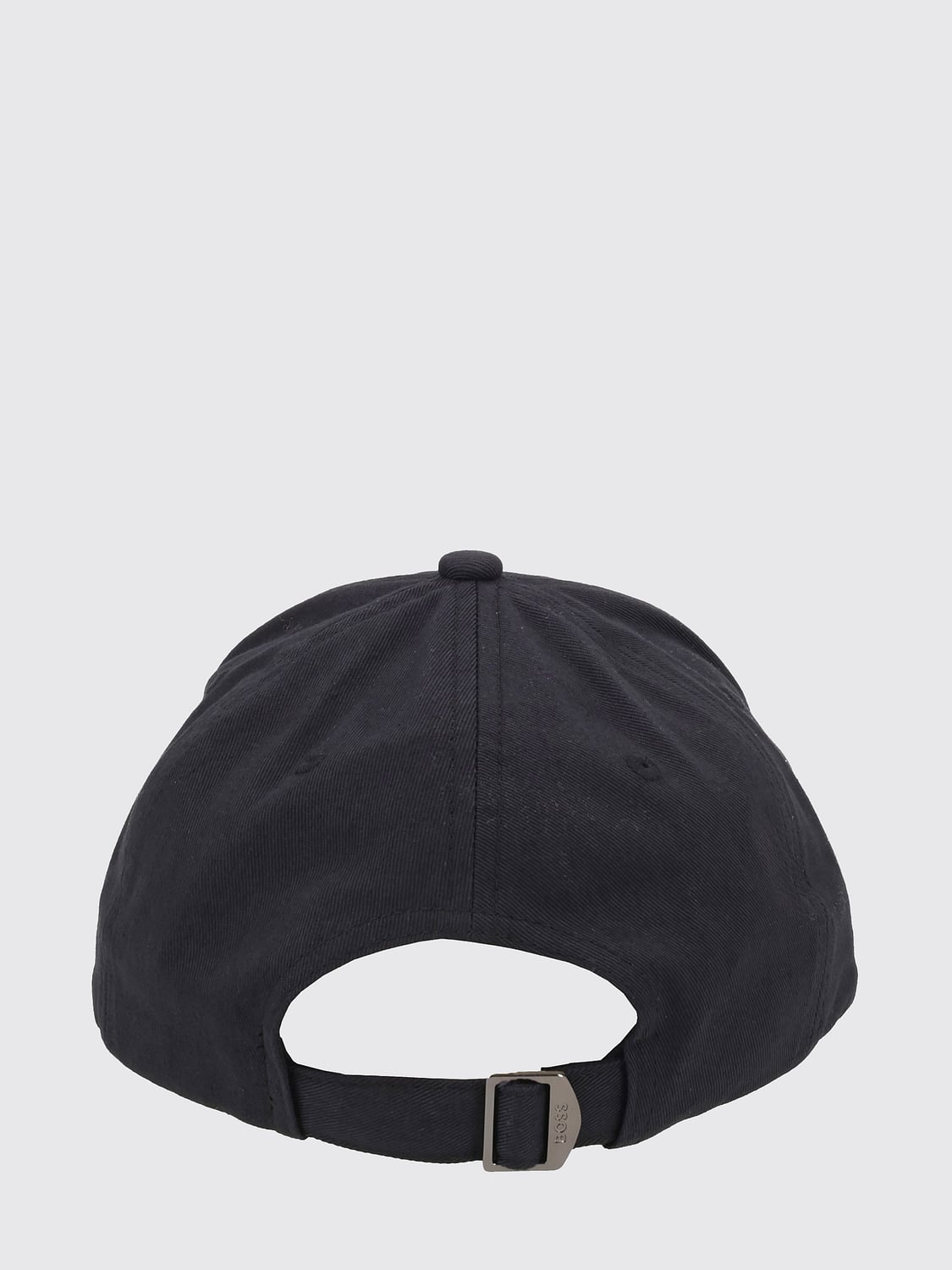 BOSS HAT: BOSS Cotton Baseball Cap with Contrasting Logo and Strap, Black - Img 2