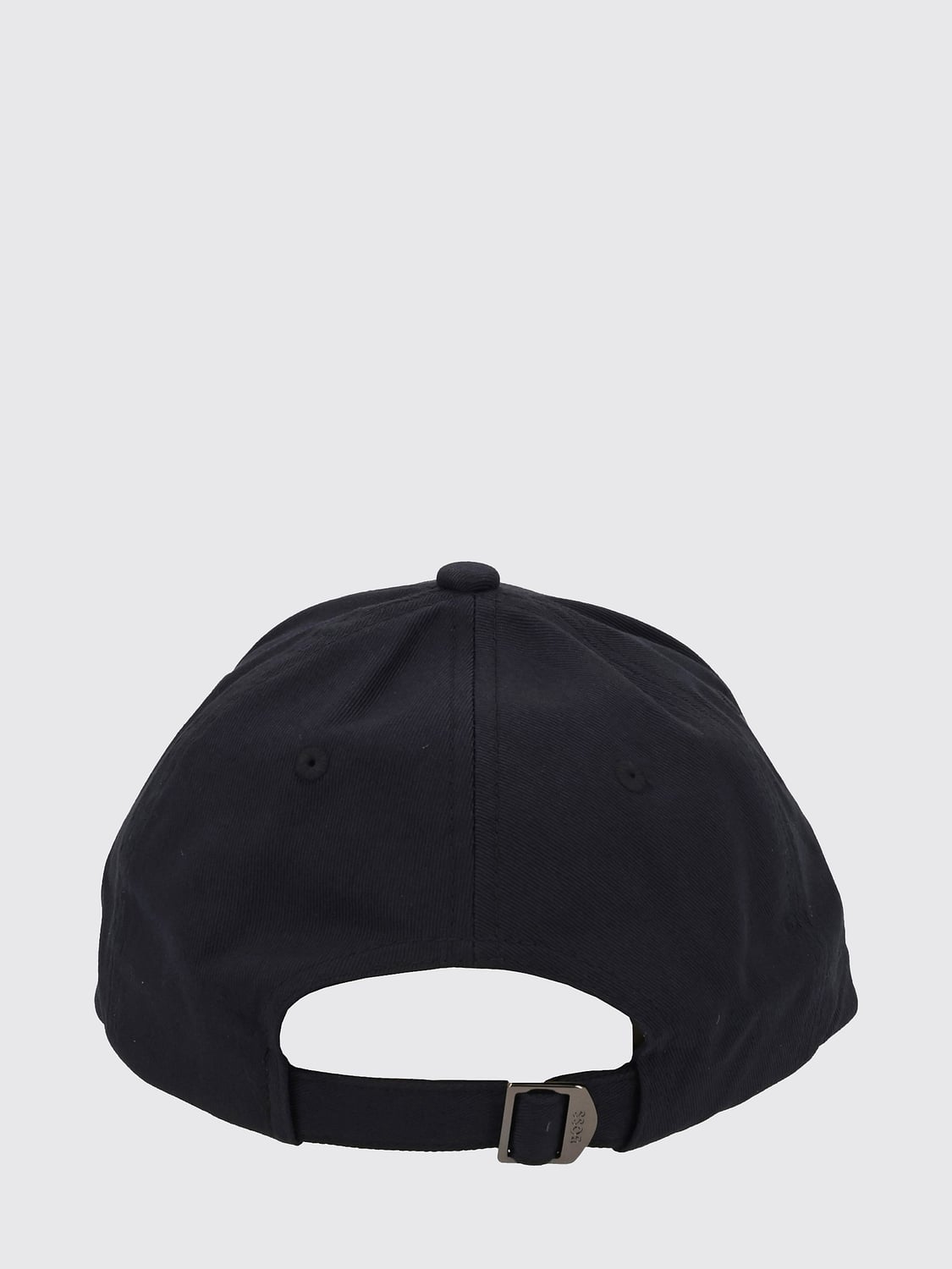 BOSS HAT: BOSS Cotton Baseball Cap with Metallic Logo Application, Black - Img 2