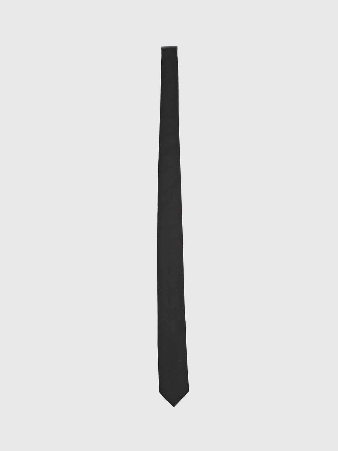 BOSS TIE: BOSS Elegant Solid Colour Pure Silk Tie for Ceremony and Party, Black - Img 1
