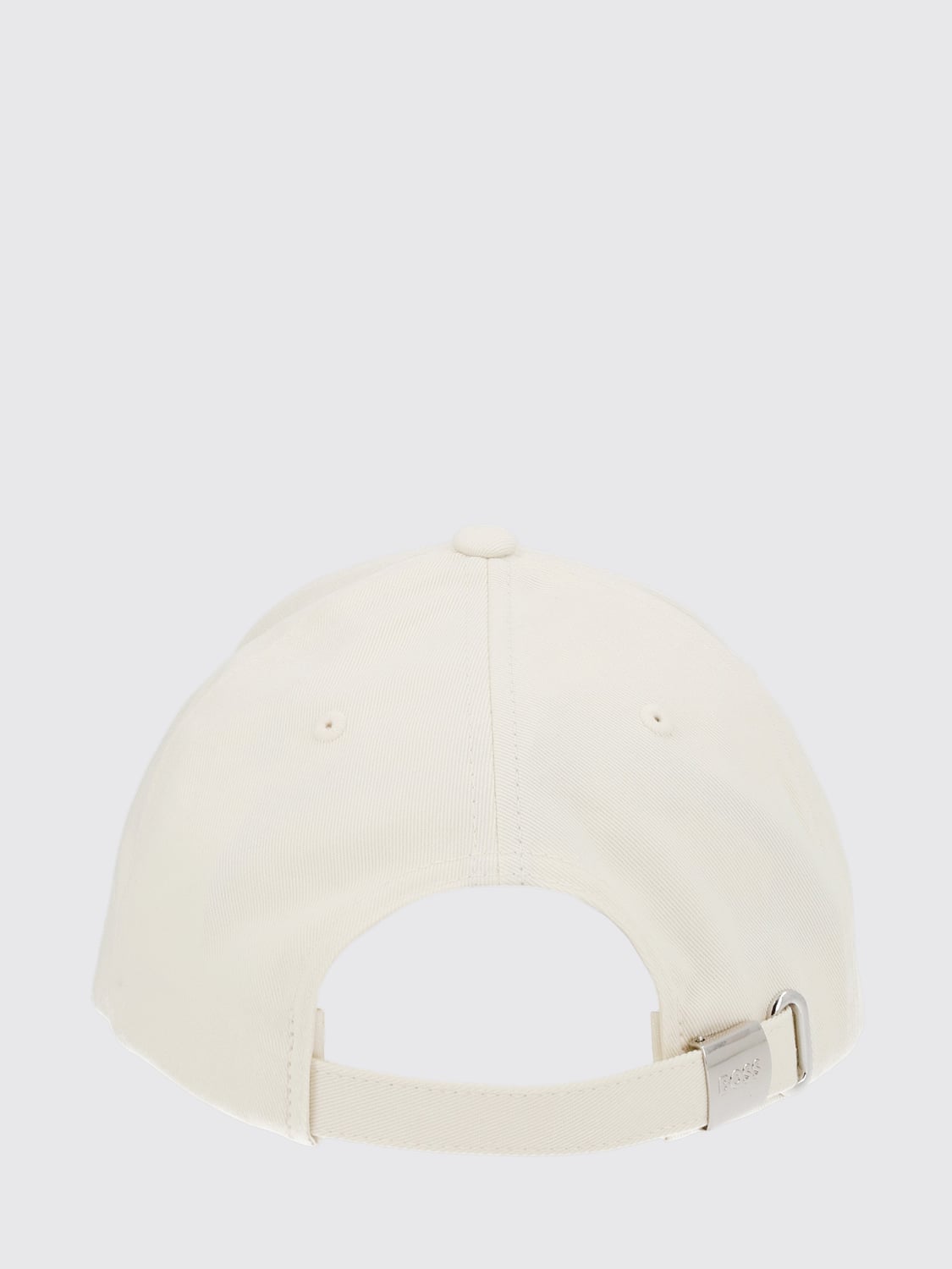 BOSS HAT: BOSS Cotton Baseball Cap with Tone-on-Tone Logo and Strap, White - Img 2
