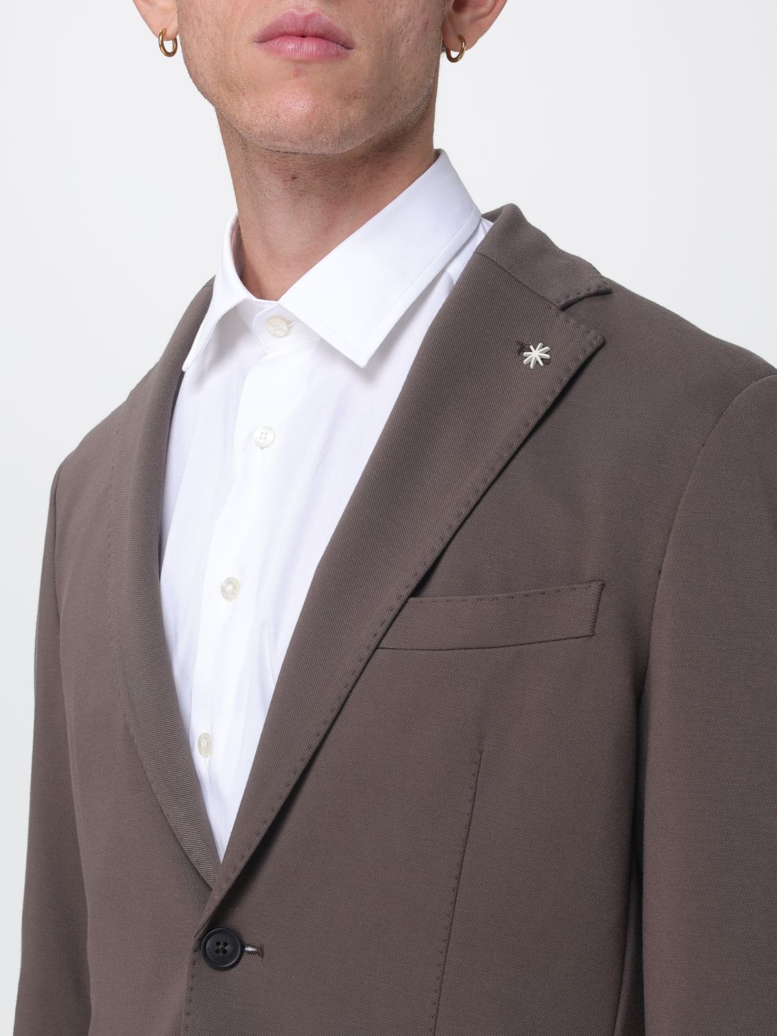 MANUEL RITZ JACKET: Jacket men Manuel Ritz, Brown - Img 4