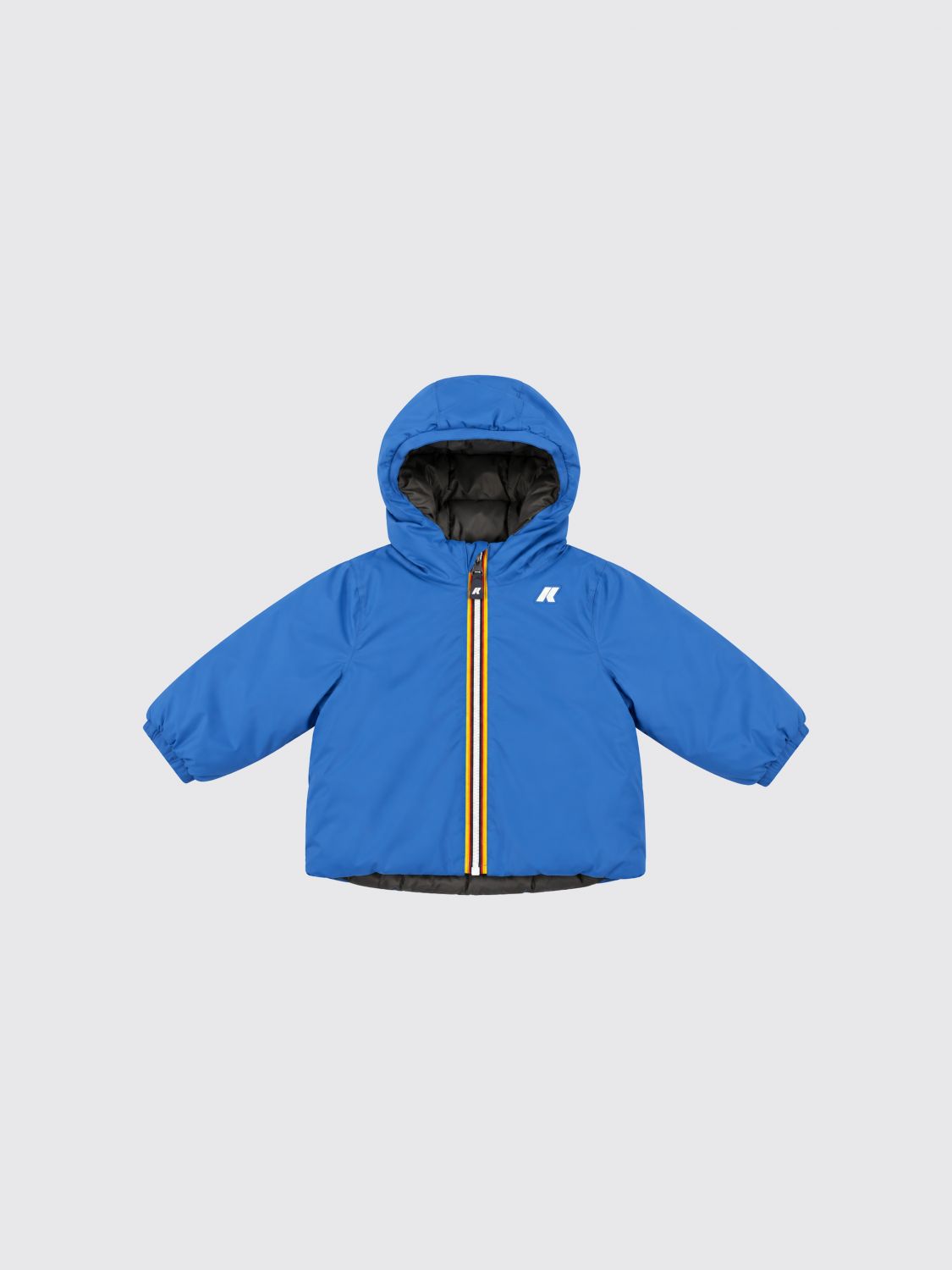 K-WAY JACKE: Wendbare und wasserdichte Daunenjacke P.Jack K-Way für Jungen mit Kapuze, Blau - Img 1