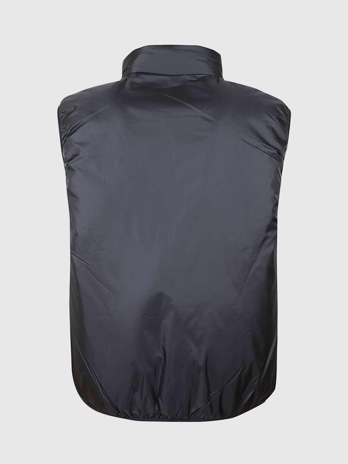 ASPESI SUIT VEST: Padded Technical Nylon Gilet Aspesi with High Neck and Zip Closure, Navy - Img 3