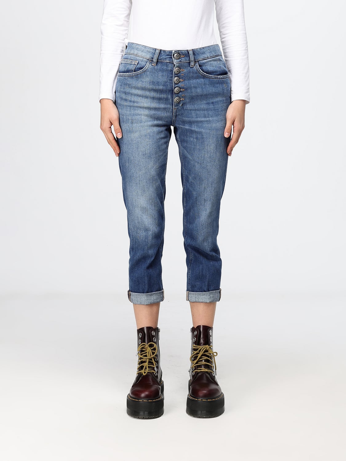 DONDUP PANTALONES: Pantalones mujer Dondup, Azul Oscuro - Img 1