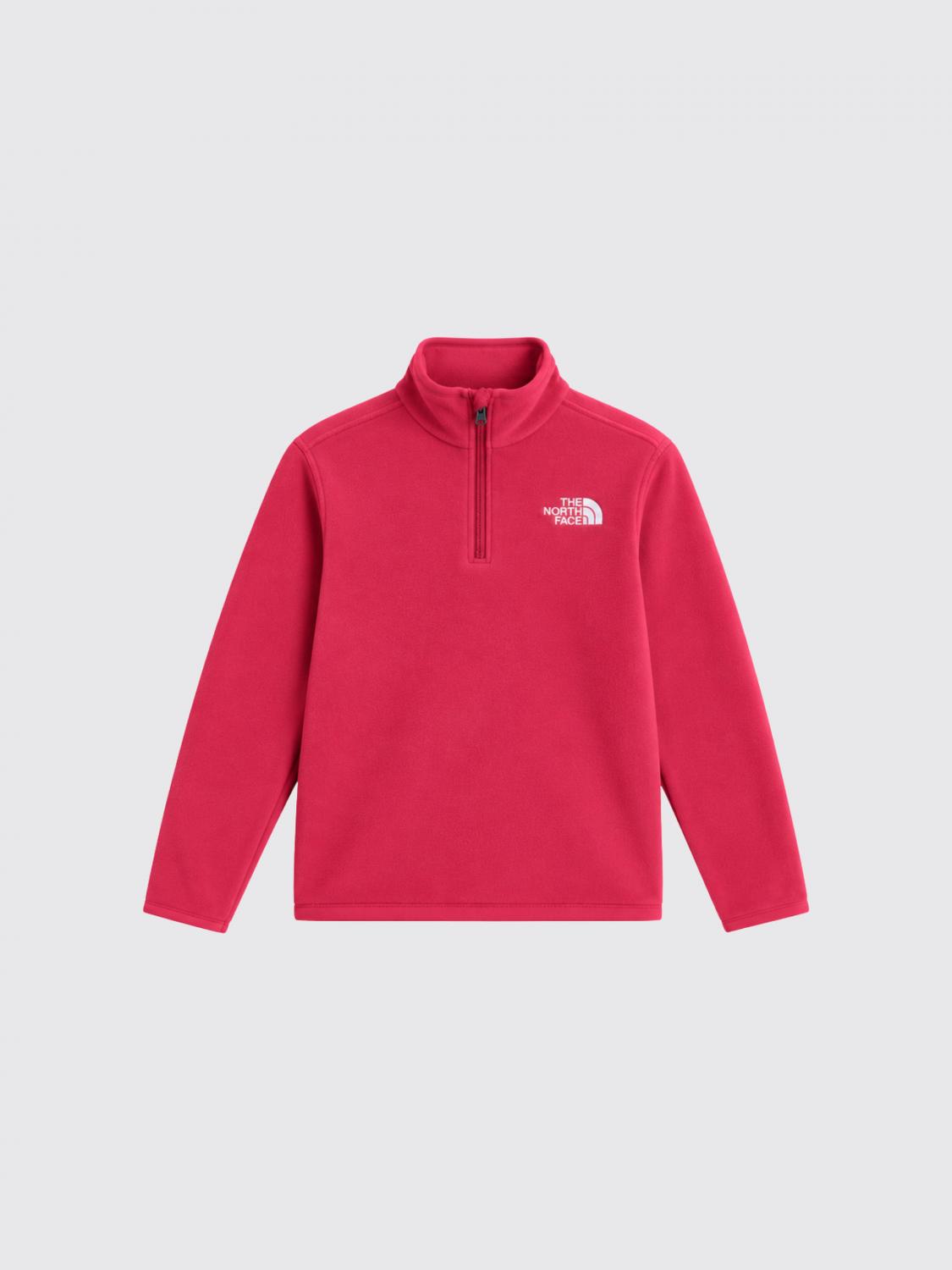 THE NORTH FACE PULLOVER: Half-Zip-Fleece-Sweatshirt von The North Face für Jungen mit Logo-Stickerei, Rot - Img 1