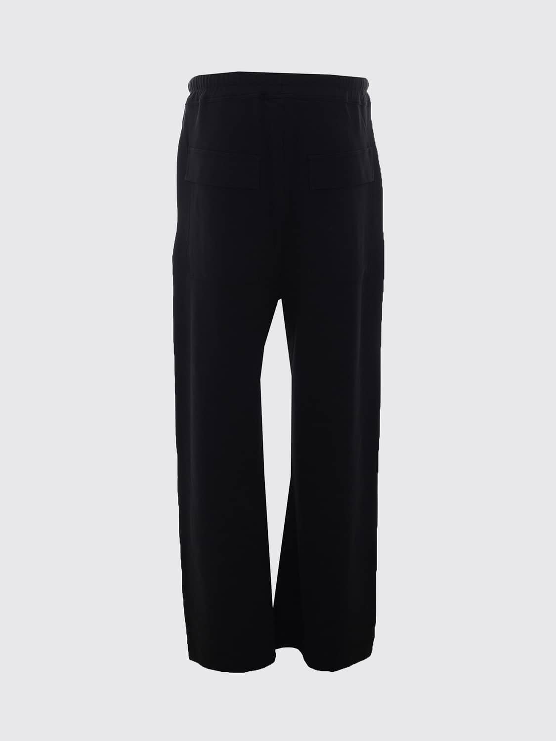 THOM KROM PANTS: Thom Krom Cotton-Blend Joggers with Patch Pockets, Black 1 - Img 3