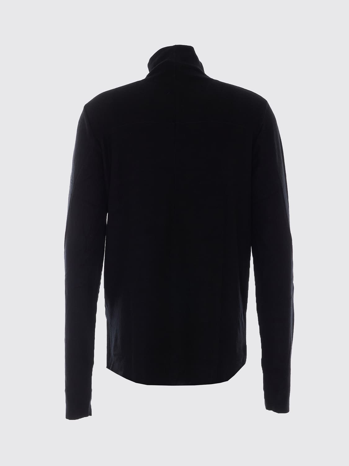 THOM KROM MAGLIA: Maglia dolcevita Thom Krom in viscosa con finiture a costine, Nero 1 - Img 3