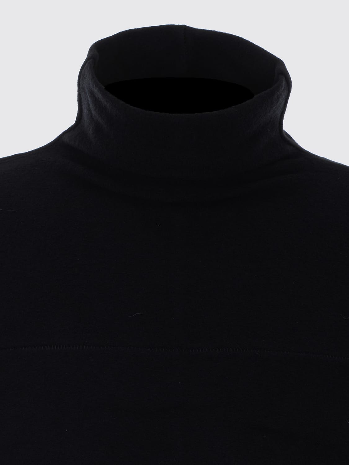 THOM KROM MAGLIA: Maglia dolcevita Thom Krom in viscosa con finiture a costine, Nero 1 - Img 4