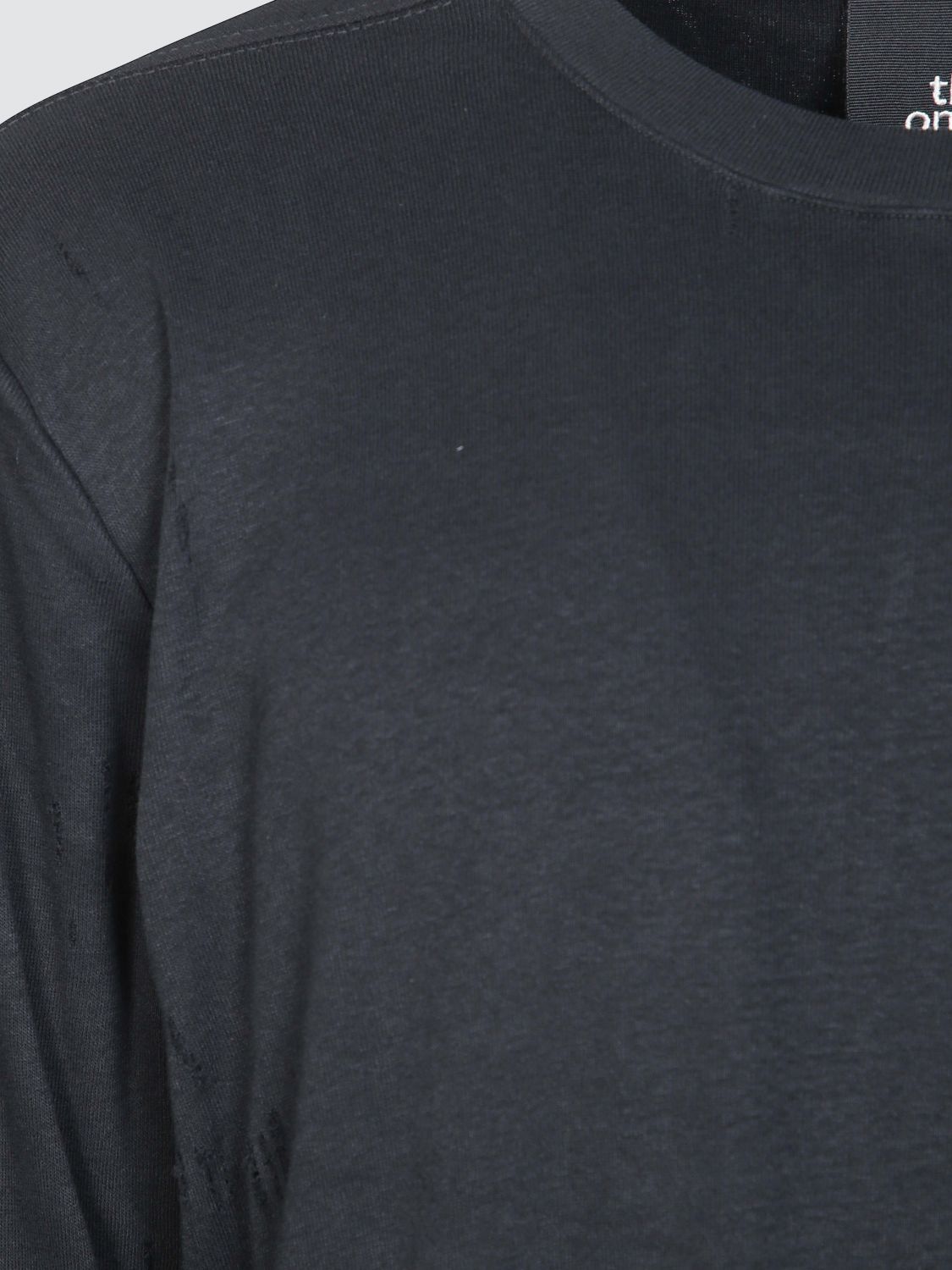 THOM KROM CAMISETA: Camiseta de manga larga y cuello redondo Thom Krom de algodón, Negro - Img 4