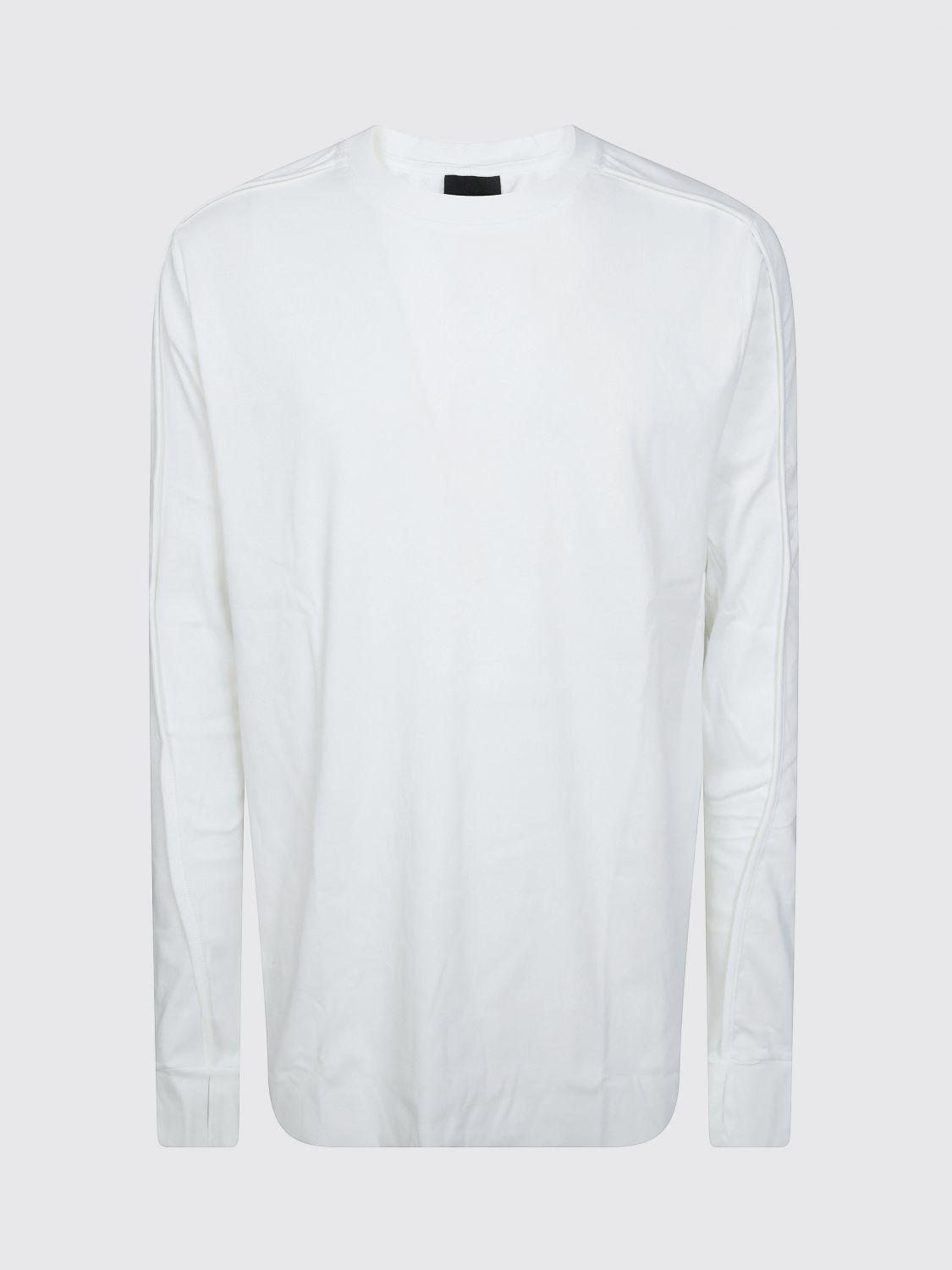 THOM KROM CAMISETA: Camiseta de manga larga Thom Krom de algodón con bandas decorativas, Blanco - Img 2