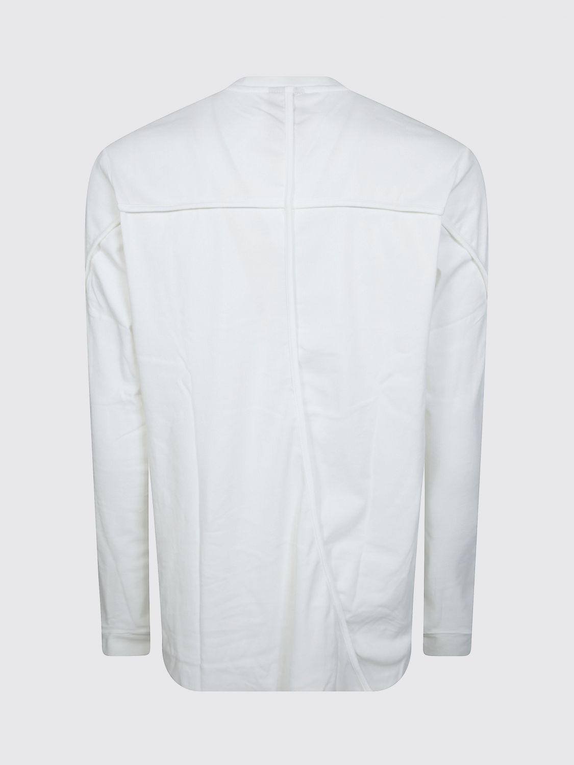 THOM KROM CAMISETA: Camiseta de manga larga Thom Krom de algodón con bandas decorativas, Blanco - Img 3
