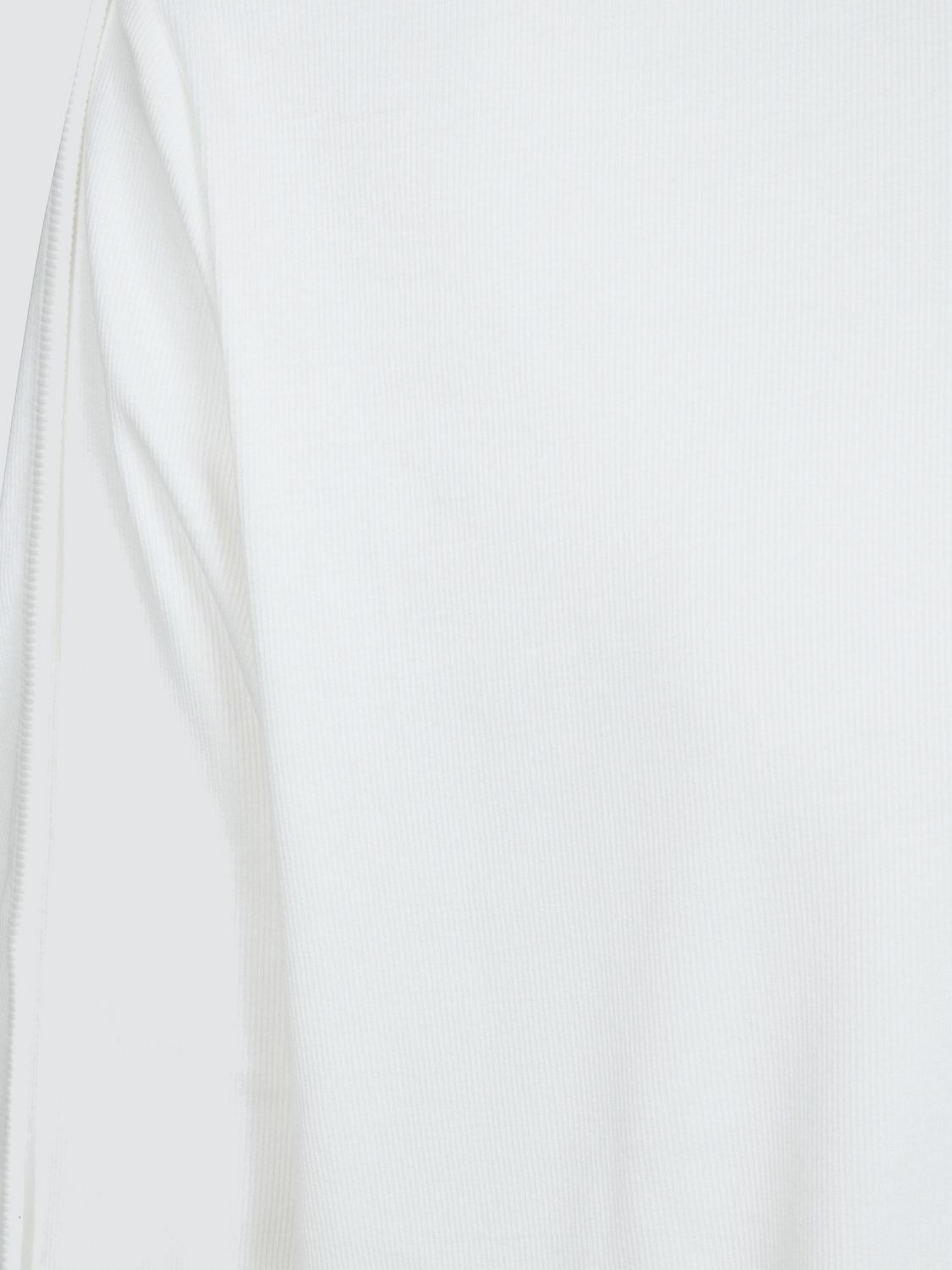THOM KROM CAMISETA: Camiseta de manga larga Thom Krom de algodón con bandas decorativas, Blanco - Img 4