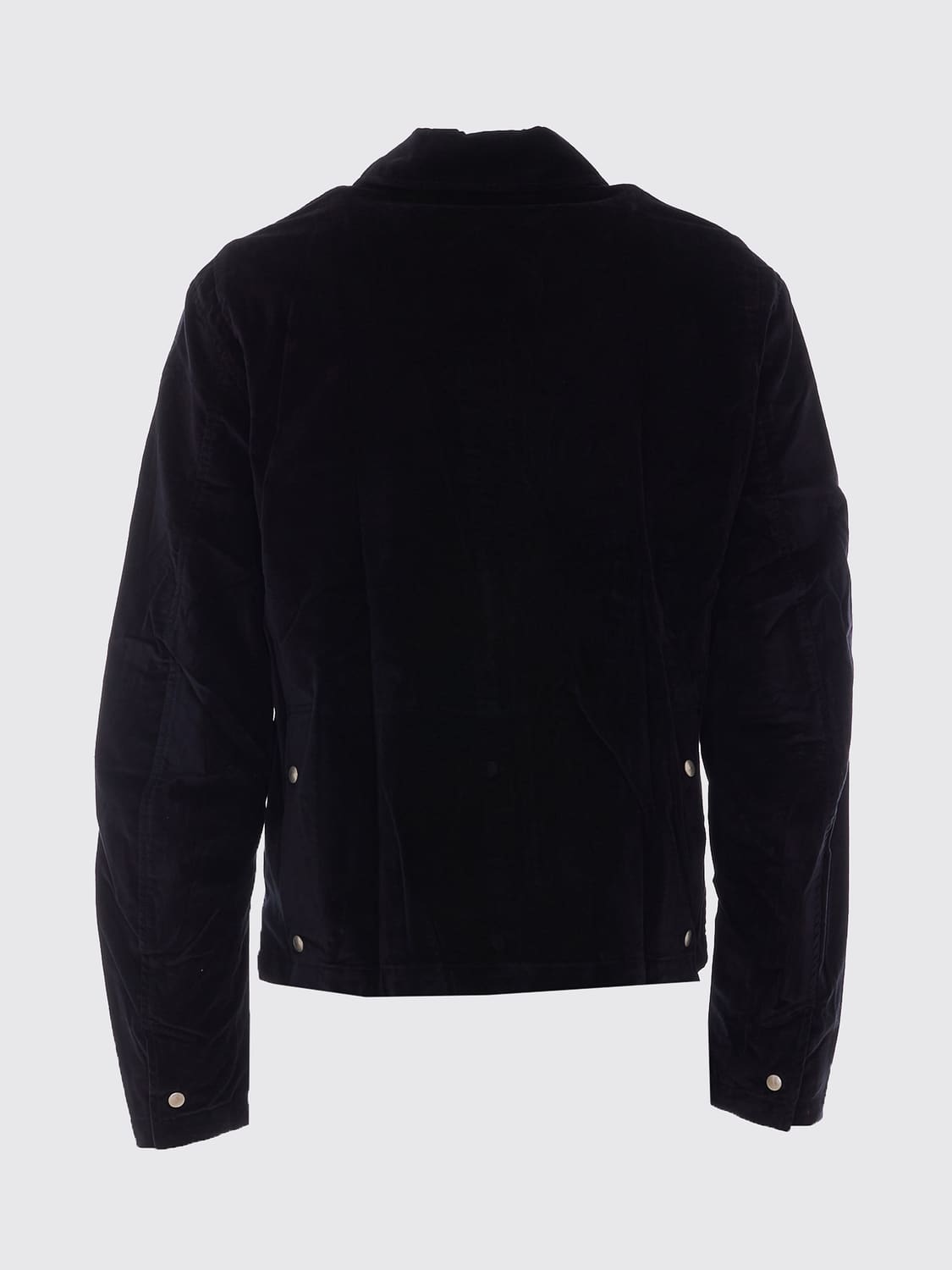 THOM KROM JACKET: Thom Krom Slim-Fit Cotton Denim Shirt Jacket with Zip, Black - Img 3