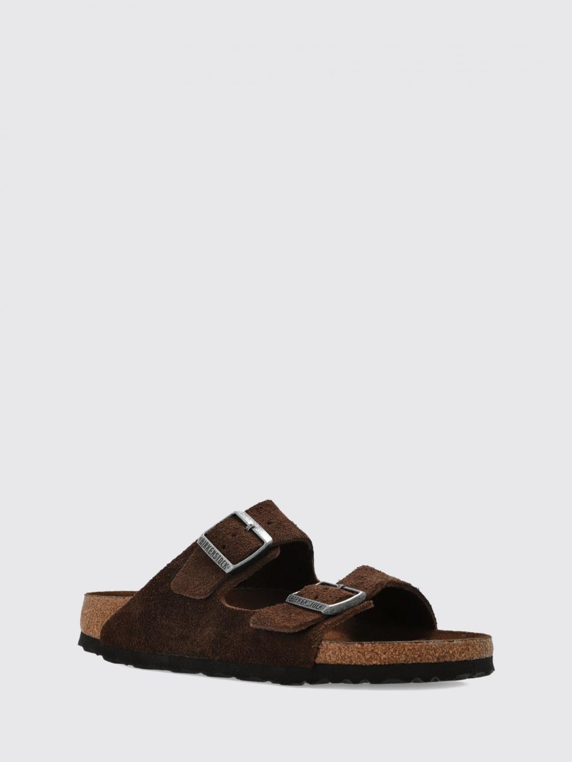 BIRKENSTOCK SANDALS: Arizona Double-Strap Leather Sandals Birkenstock with an EVA Sole, Brown - Img 2
