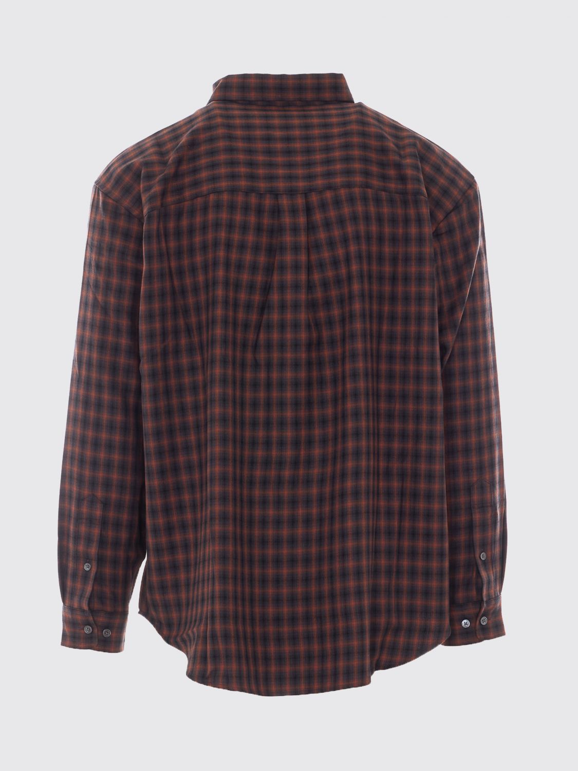 DUNST SHIRT: Relaxed Fit Gingham Check Cotton Shirt DUNST with Patch Pocket, Red - Img 3