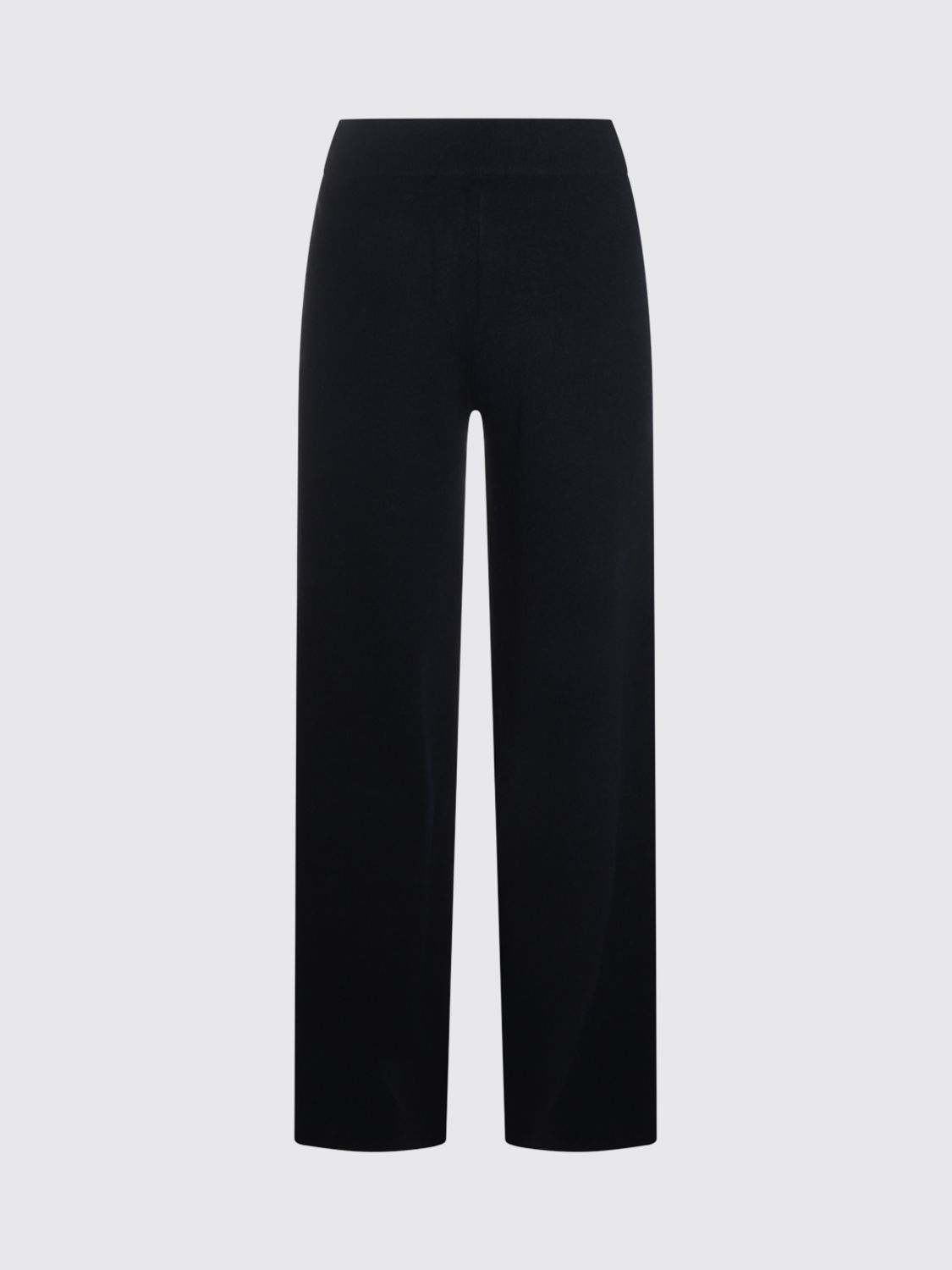 ALLUDE PANTALONES: Pantalones de chándal anchos Allude de punto de lana y cachemir con cintura alta, Negro - Img 3