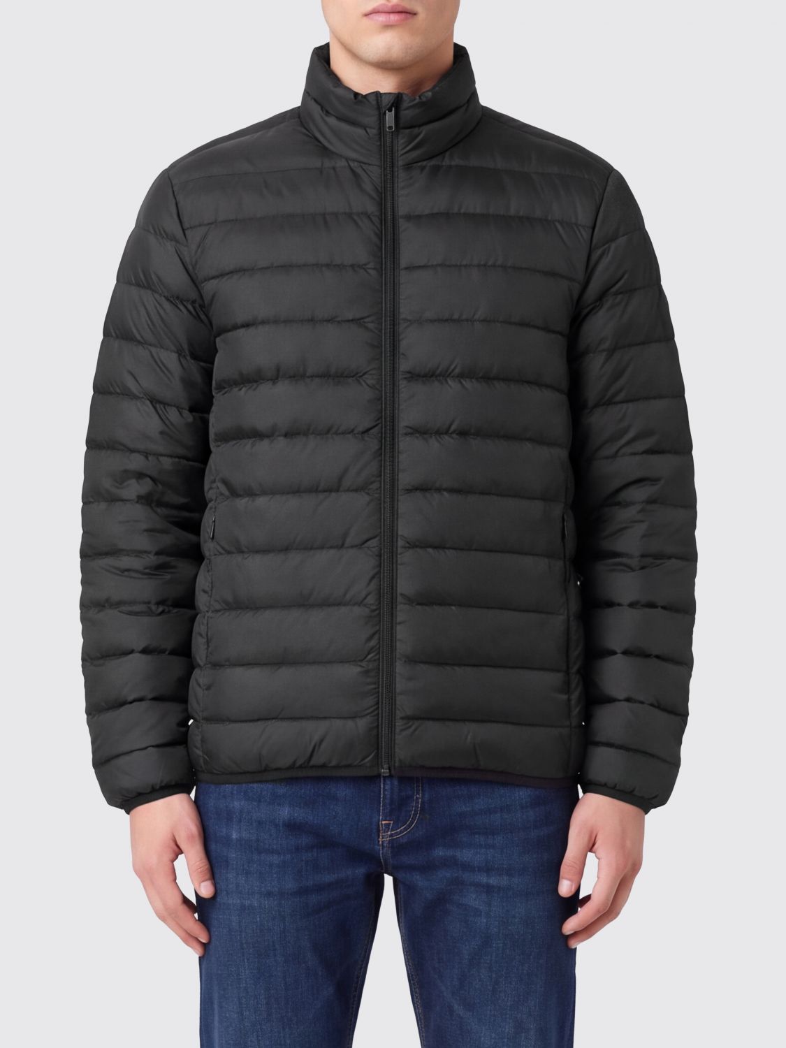 CANADA GOOSE JACKE: Gesteppte Daunenjacke Stratus Canada Goose aus recyceltem Polyester mit Stehkragen, Schwarz - Img 1