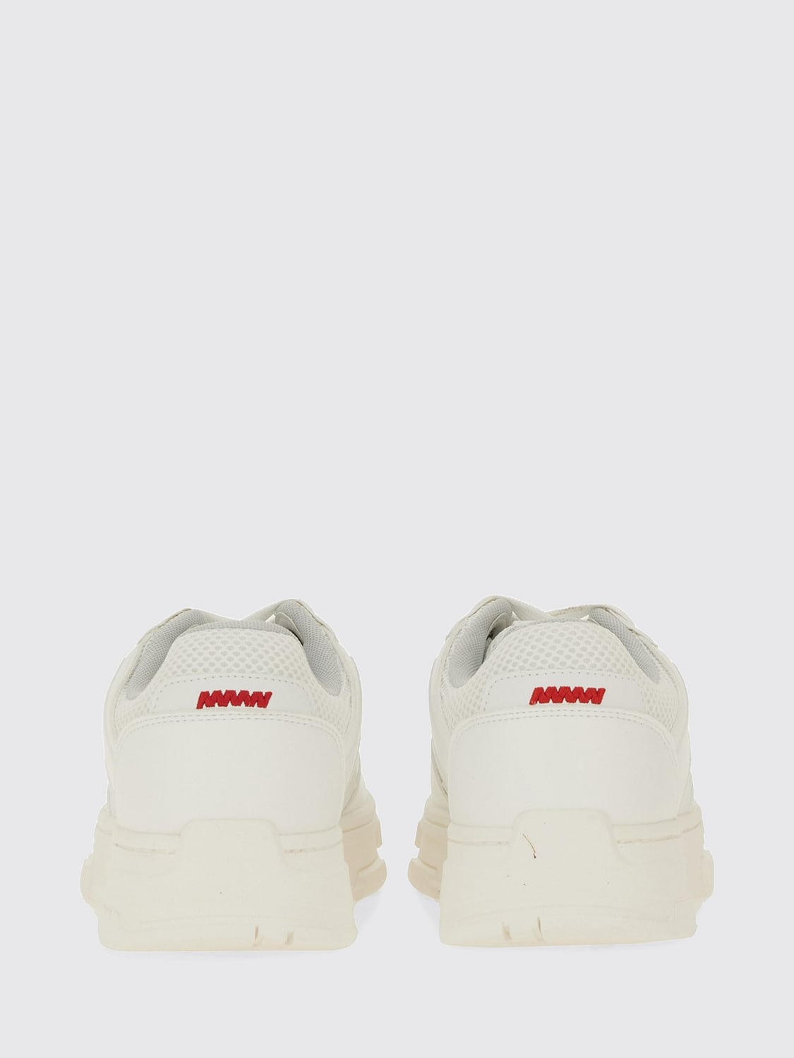 HUGO BASKETS: Baskets basses Yarrow Hugo en polyester avec bout rond et semelle en caoutchouc, Blanc - Img 3