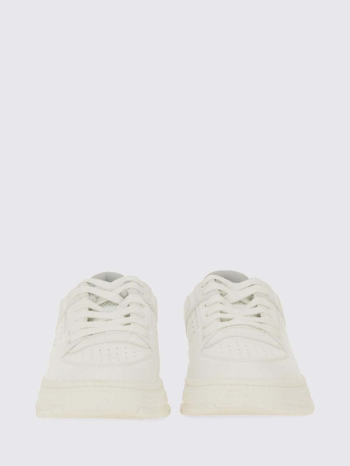 HUGO BASKETS: Baskets basses Yarrow Hugo en polyester avec bout rond et semelle en caoutchouc, Blanc - Img 4